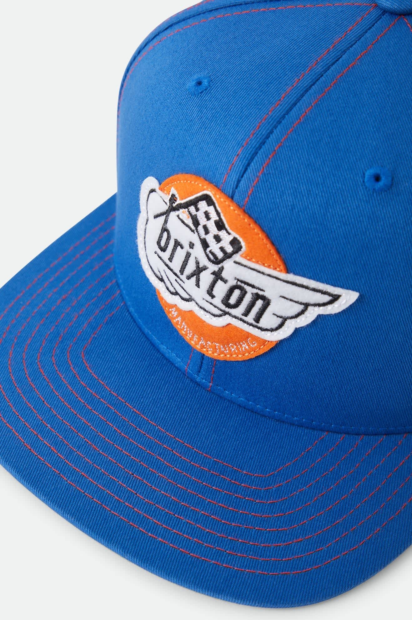 Unisex Heyward Snapback in the color Electric Indigo - Additional Laydown image