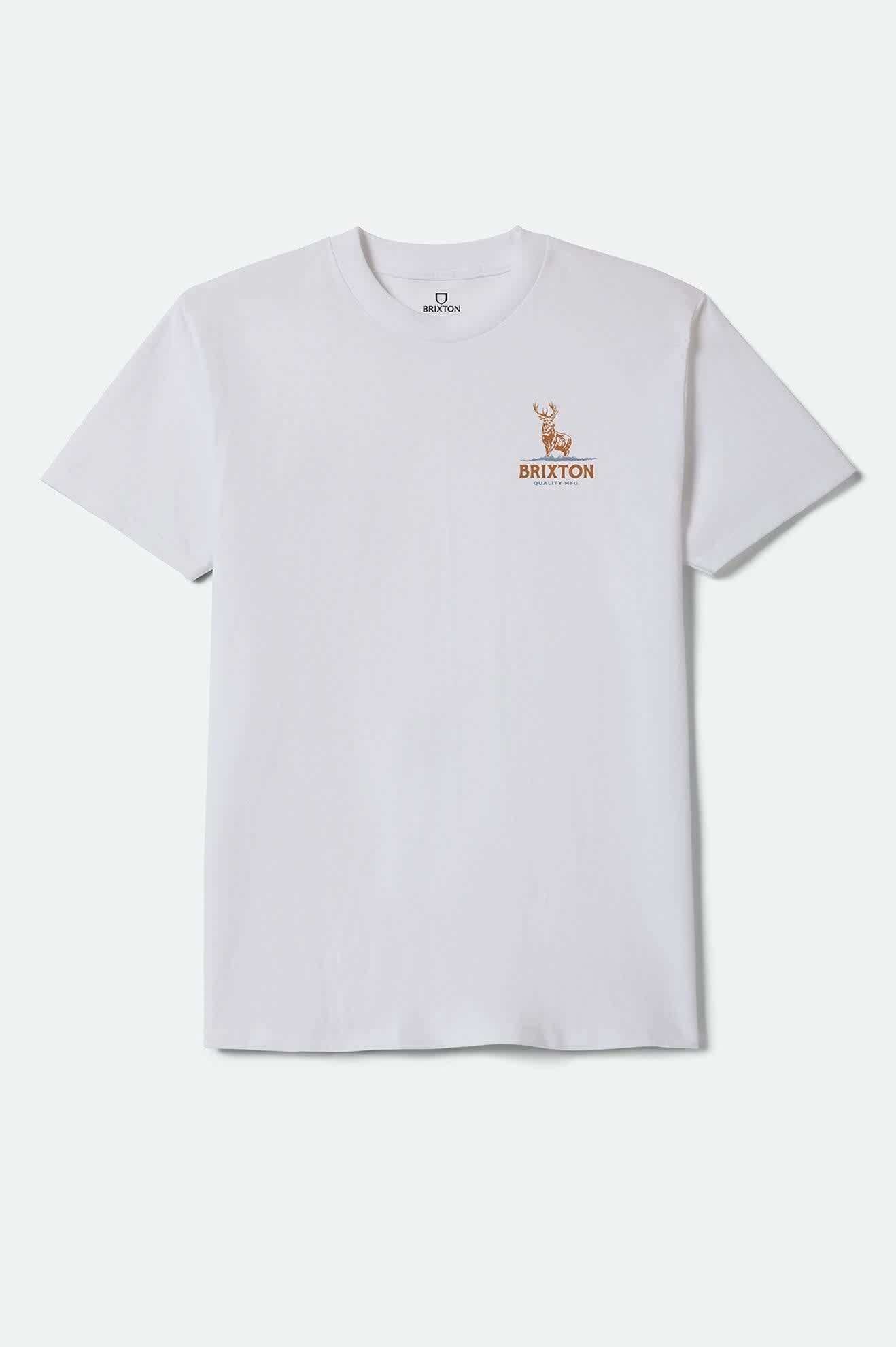Men's Oakmont Standard T-Shirt in the color White - Front Product View