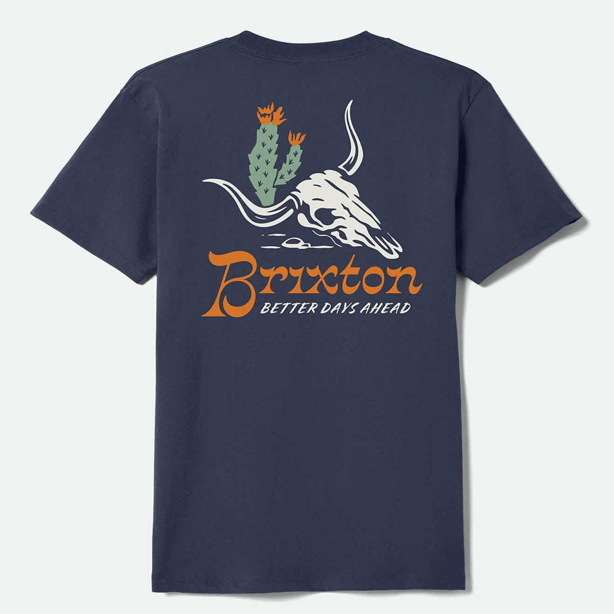 BRIXTON T-Shirt Uomo A Maniche Lunghe Pledge – Girocollo, Vestibilità Standard, 60% Cotone 40% Poliestere, Lavabile