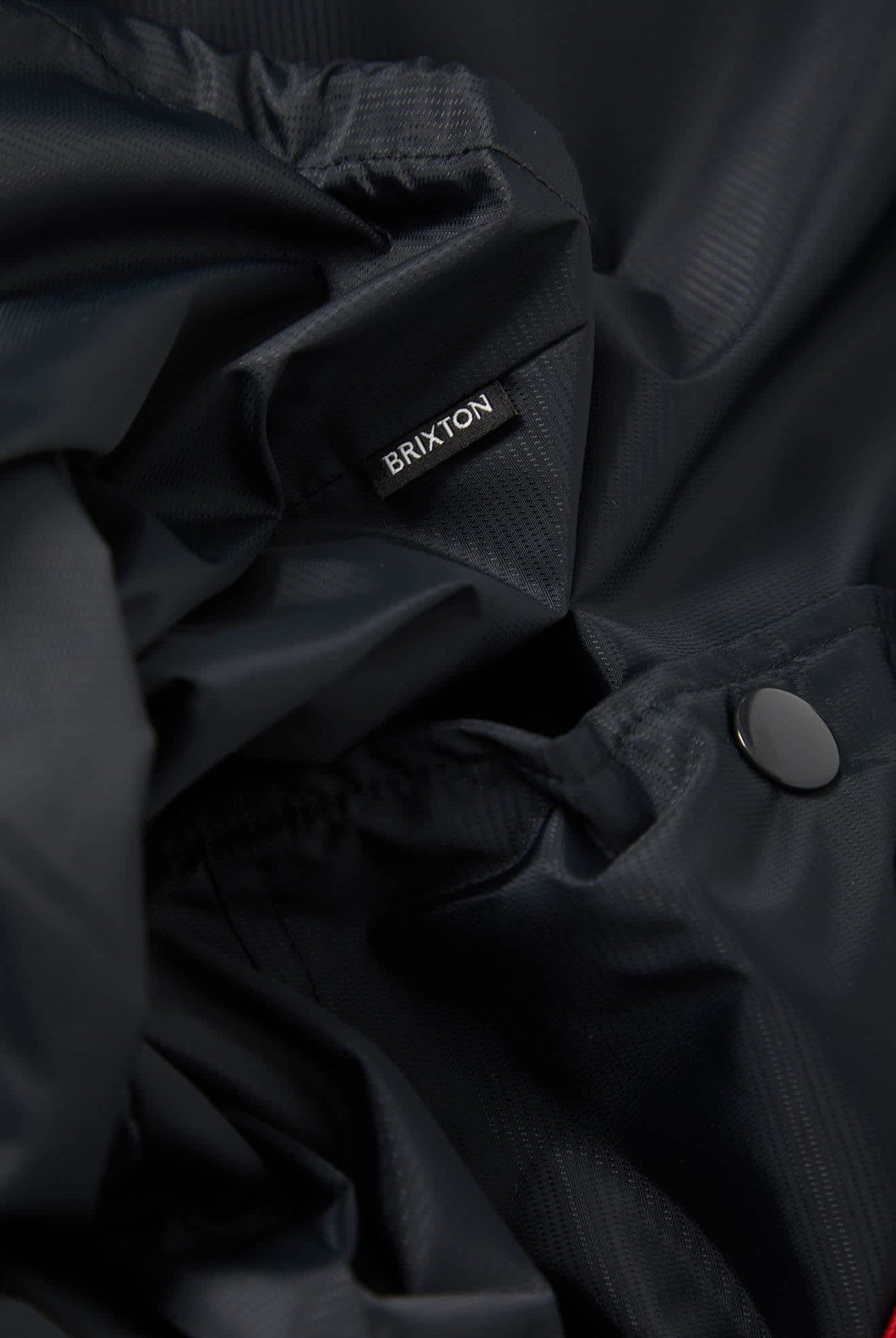 Men's Hooded Claxton Lightweight Jacket in the color Black - Additional Laydown image