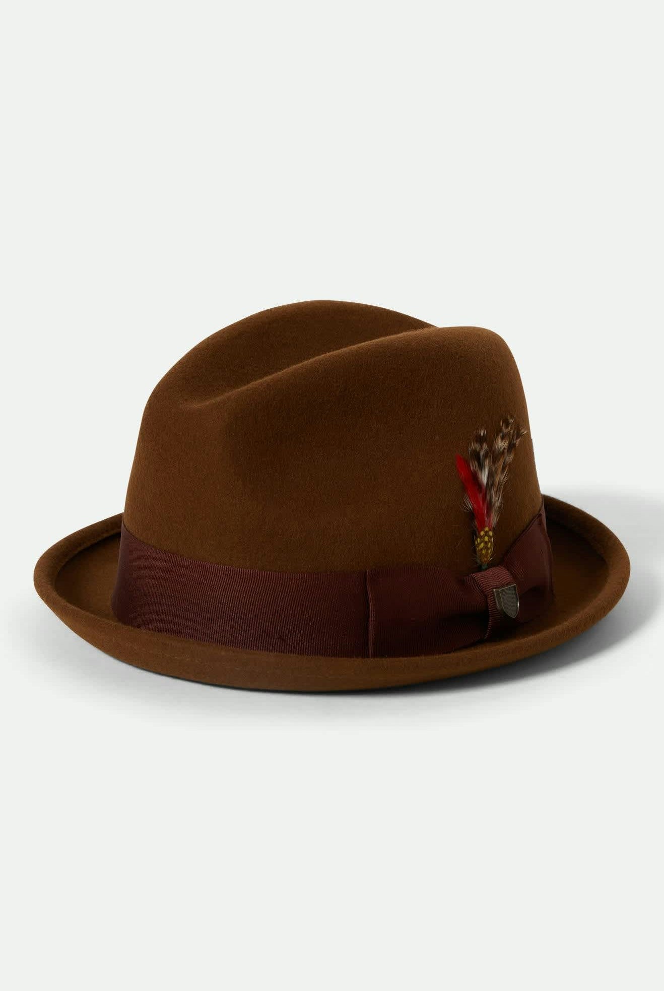 Unisex Gain Fedora in the color Coffee/Chestnut - Front Product View