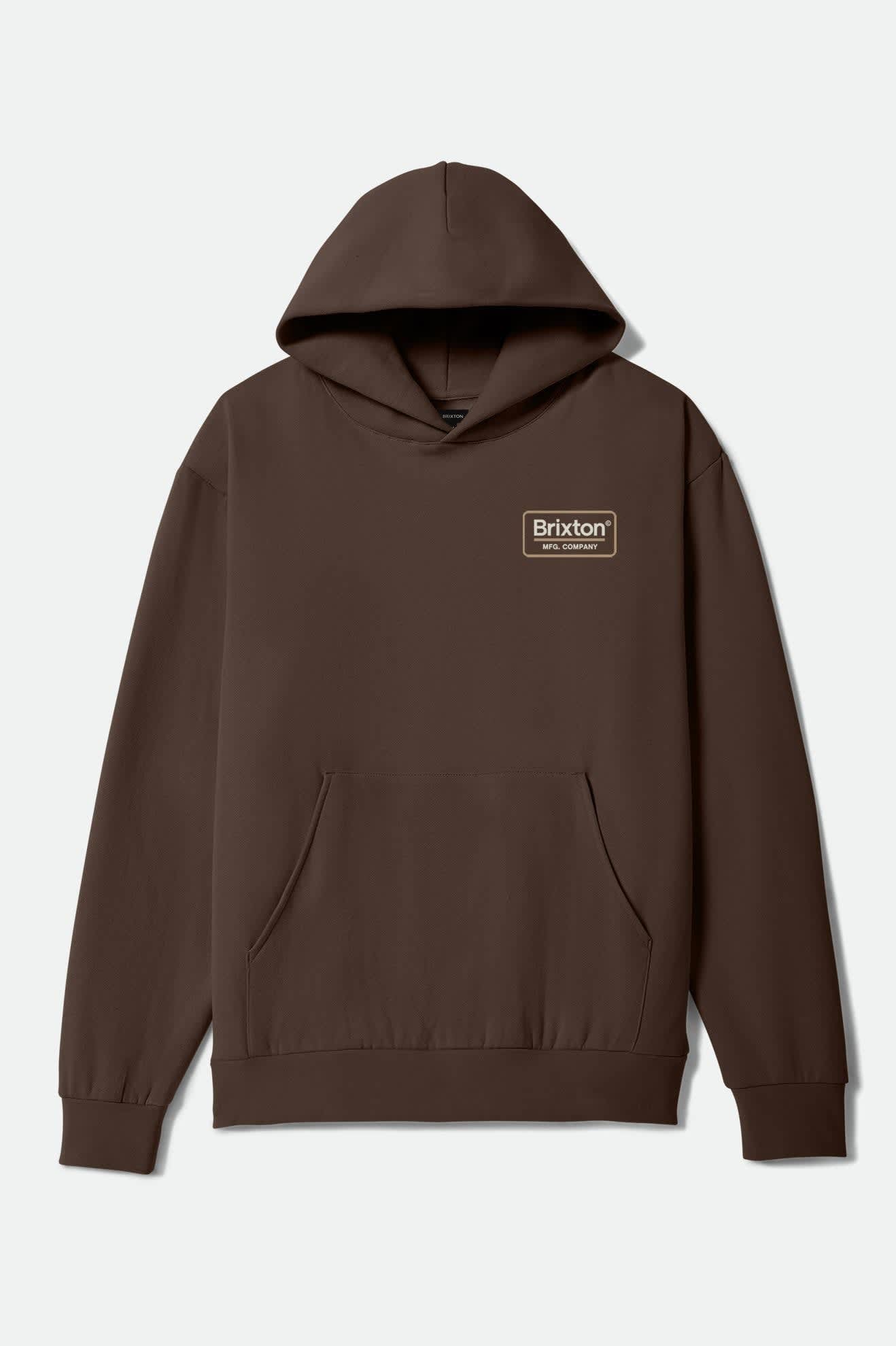 Men's Palmer Hoodie in the color Brown/Off White/Sand - Front Product View
