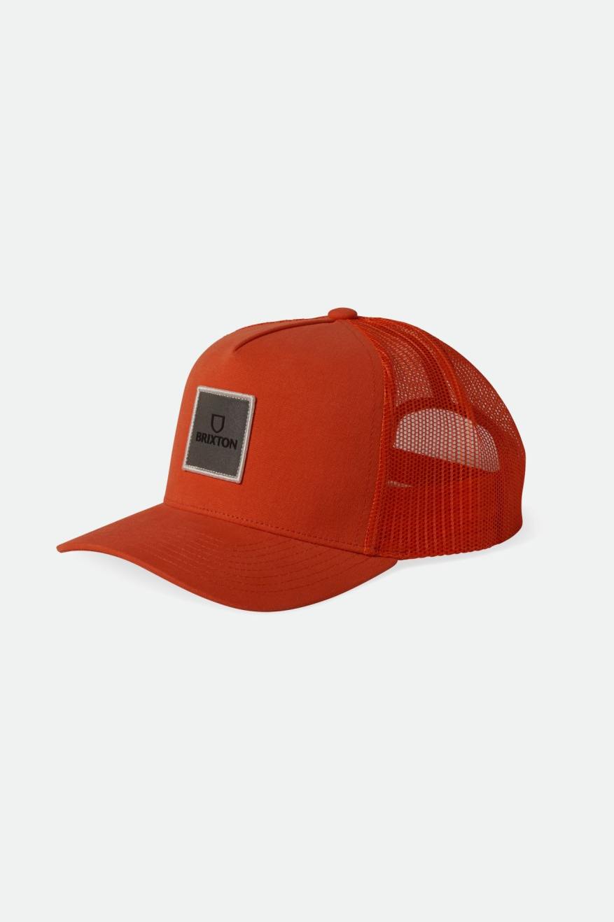 Alpha Block Netplus Trucker Hat - Orange/Orange