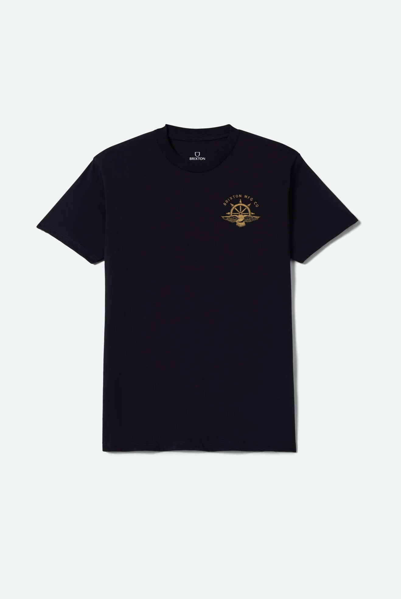 Men's Rudder T-Shirt in the color Black - Front Product View