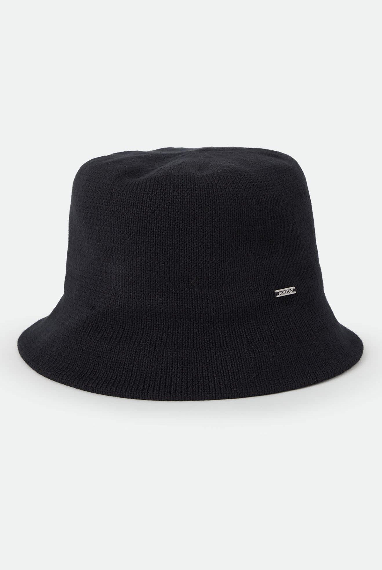 Unisex Redding Knit Packable Hat in the color Black/Black - Front Product View