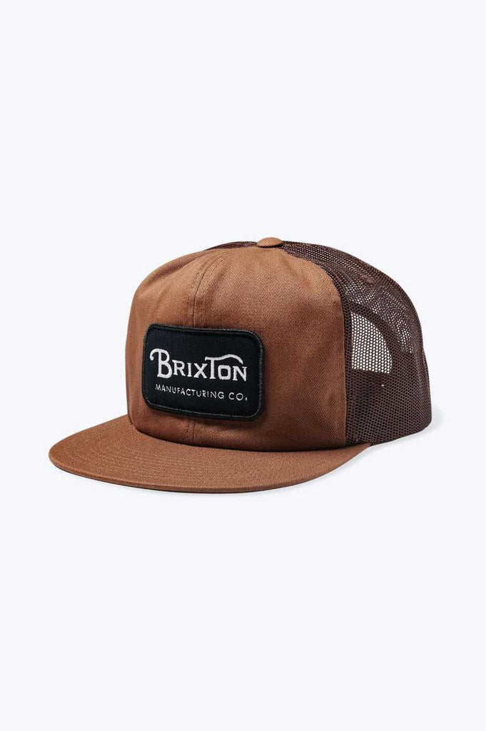 Brixton Grade Trucker Hat - Brown/Brown