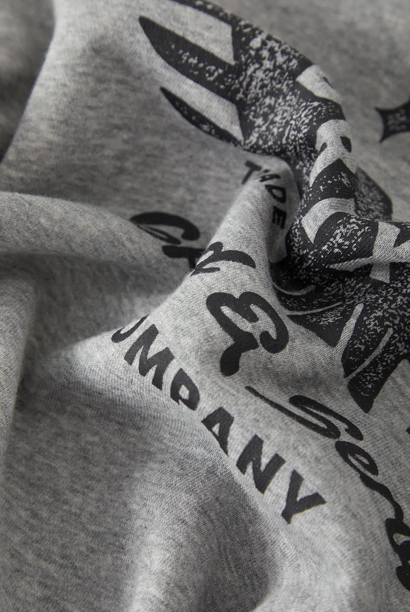 Men's Ewing Hood in the color Heather Grey - Additional Laydown image