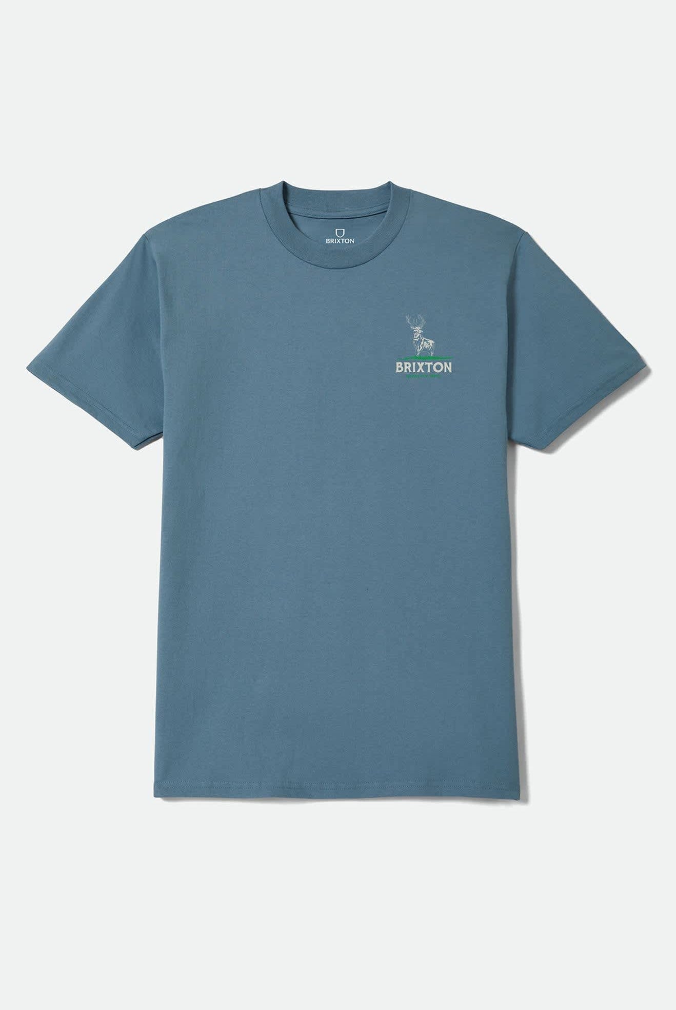 Men's Oakmont Standard T-Shirt in the color Harbor Blue - Front Product View