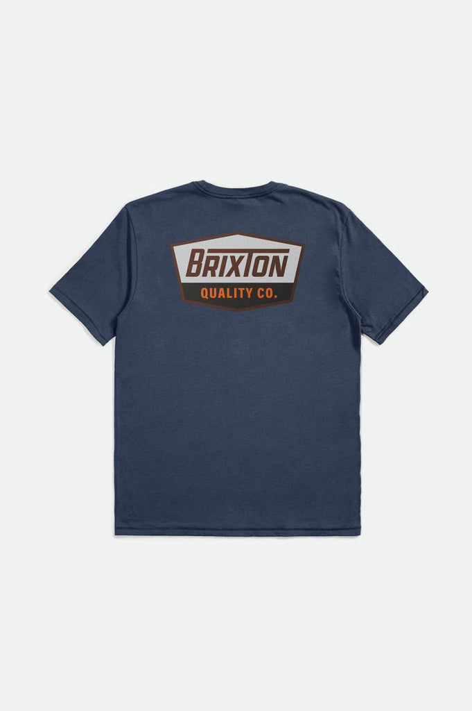 Brixton Regal S/S Standard Tee - Washed Navy/Sepia