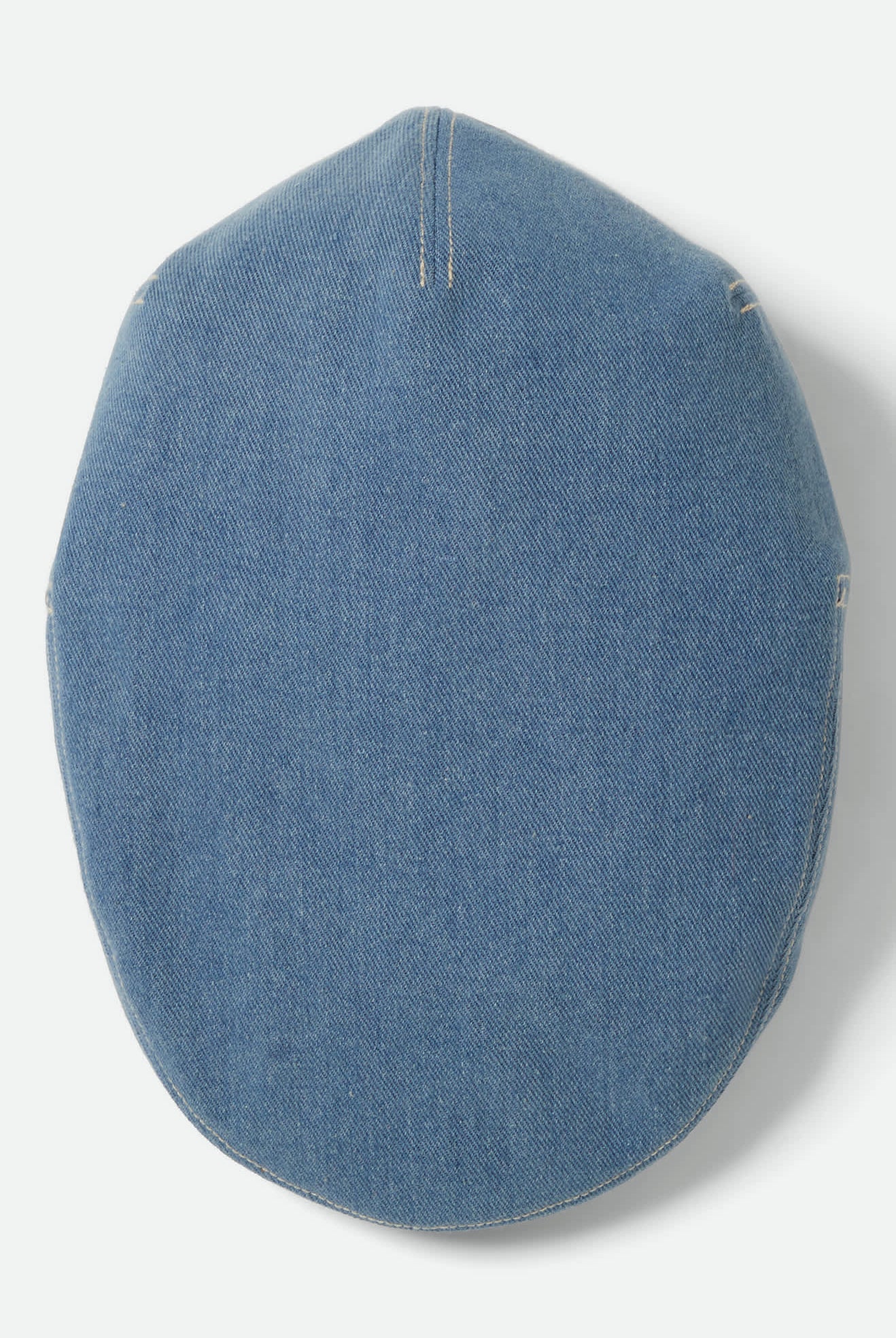 Unisex Hooligan Flat Cap in the color Denim/Off White - Additional Laydown image