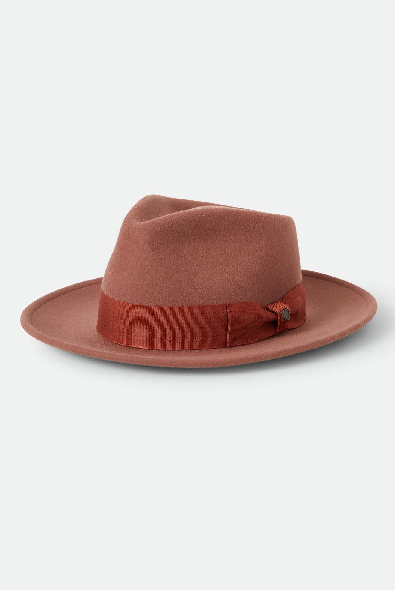 Unisex Eames Fedora in the color Teak/Caramel - Front Product View