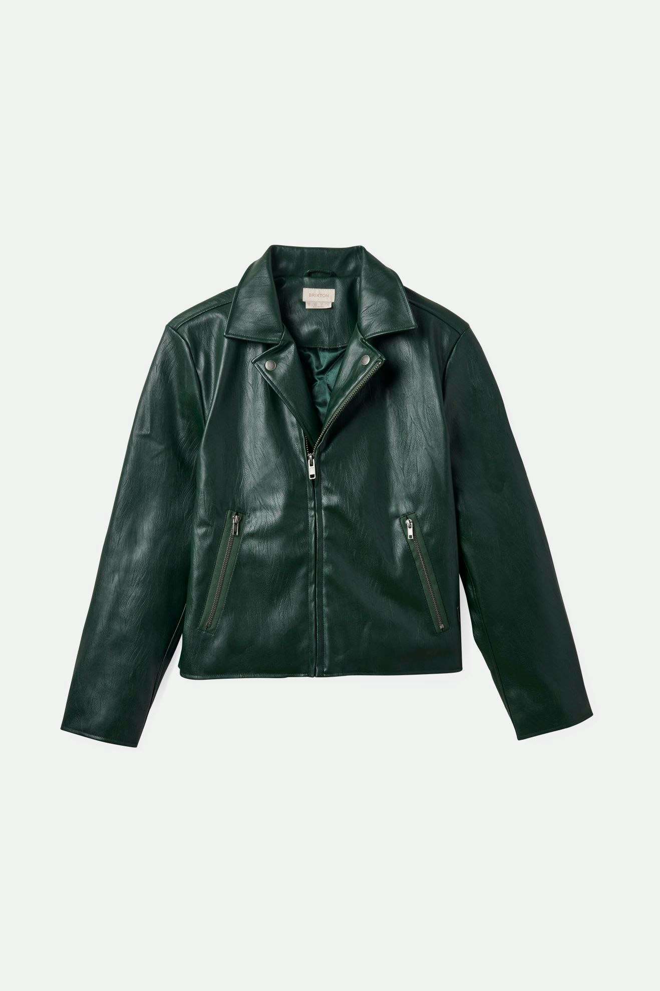Women's The Moto Vegan Leather Jacket - Pine Needle| Main