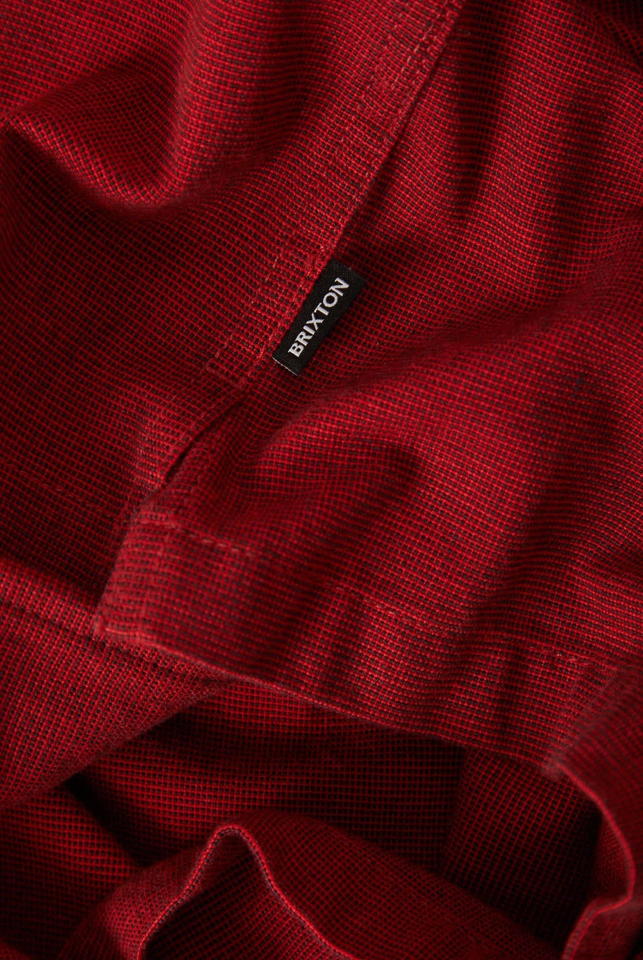 Men's Century Overshirt in the color Red/Black Micro - Additional Laydown image
