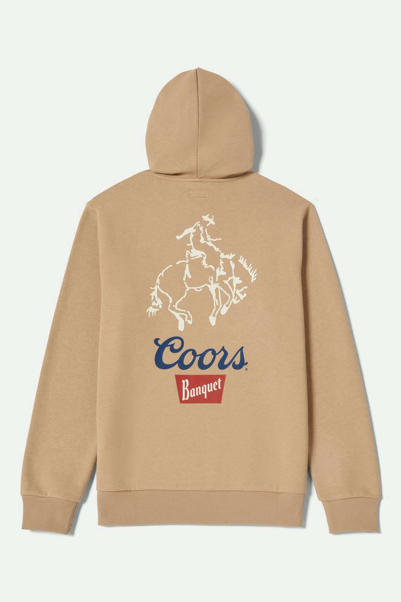 Back Laydown Image for Coors Colt Hoodie - Sand