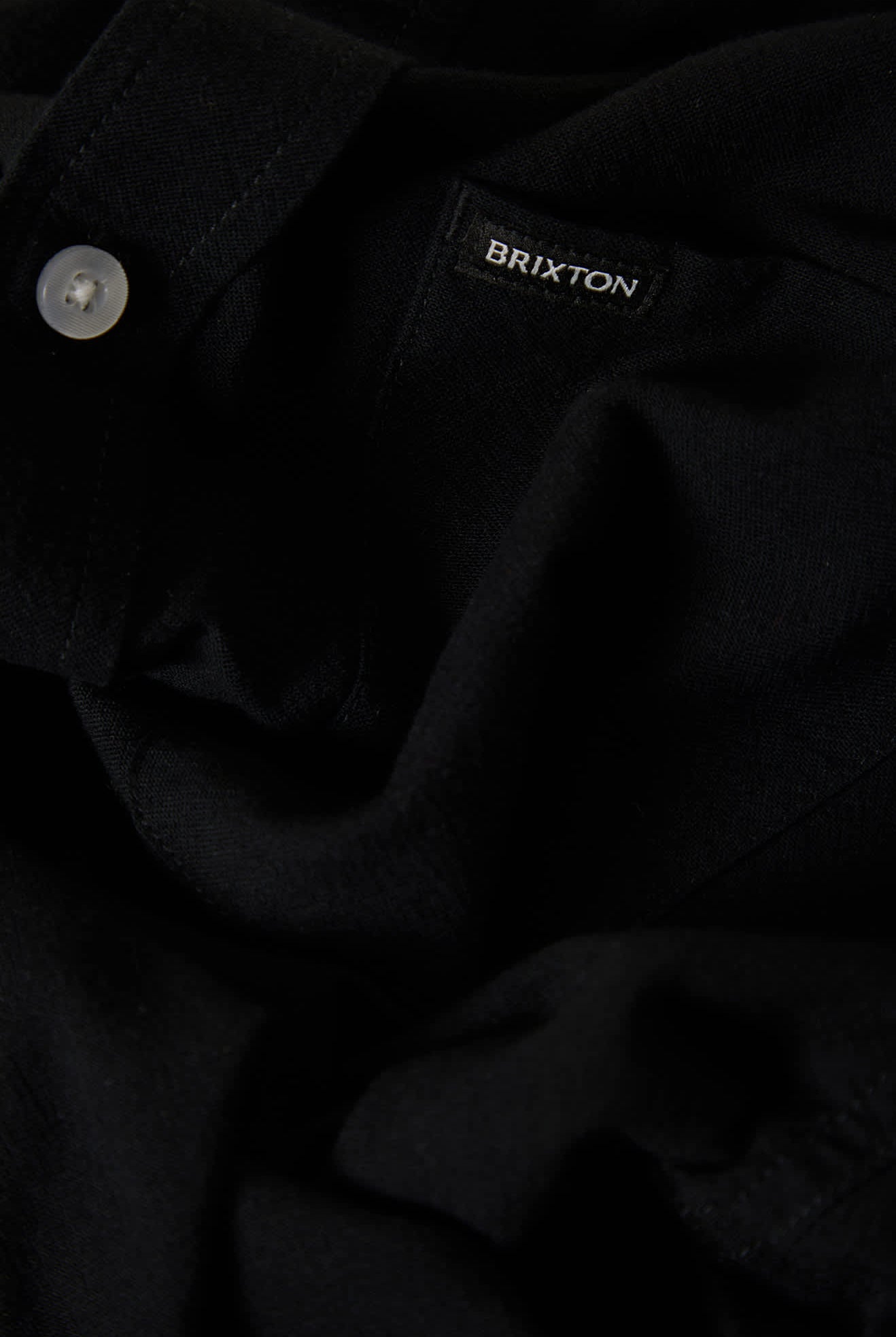 Men's Charter Long Sleeve Shirt in the color Black - Additional Laydown image