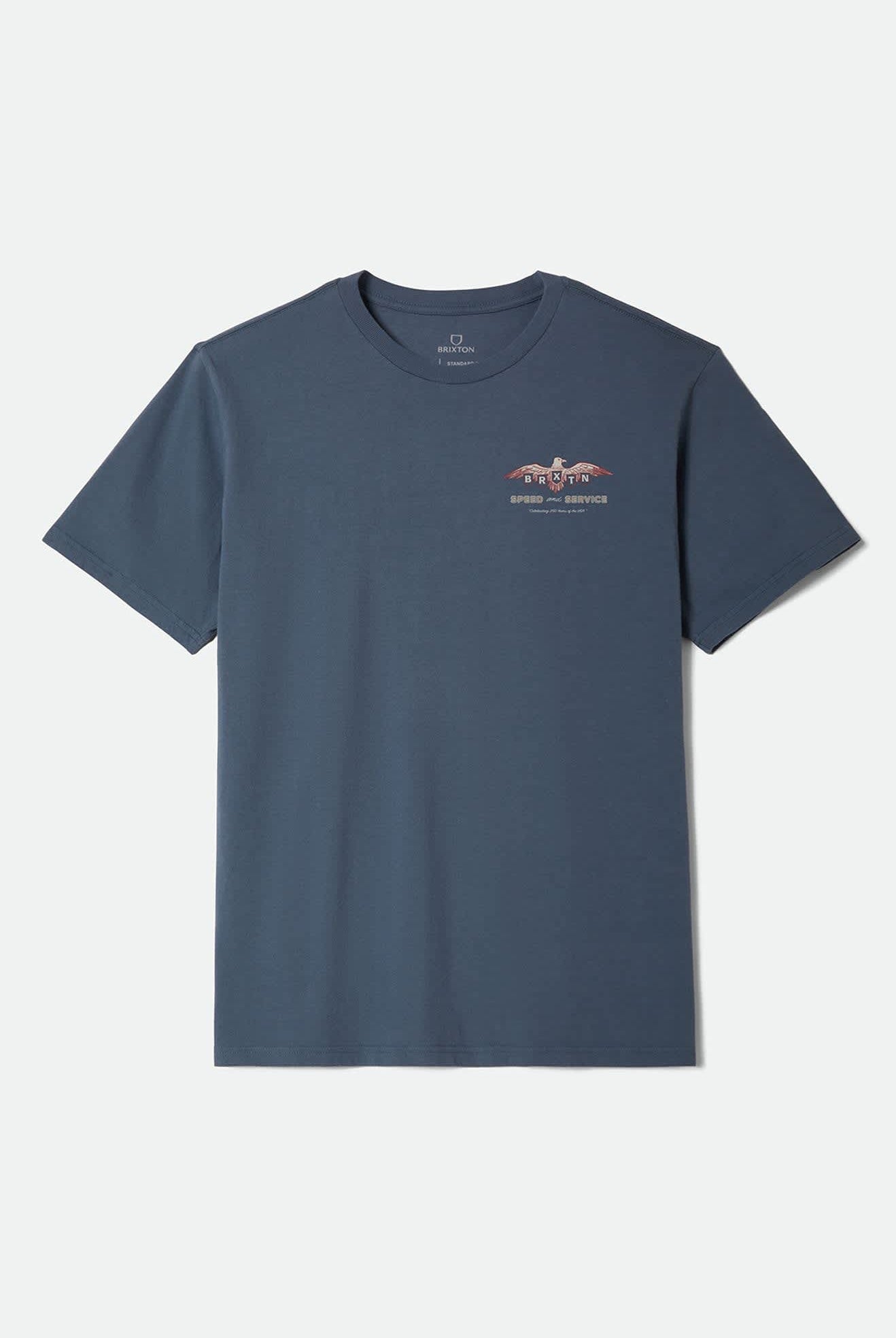 Men's Eagle Speed Shop Short Sleeve Standard T-Shirt in the color Navy - Front Product View