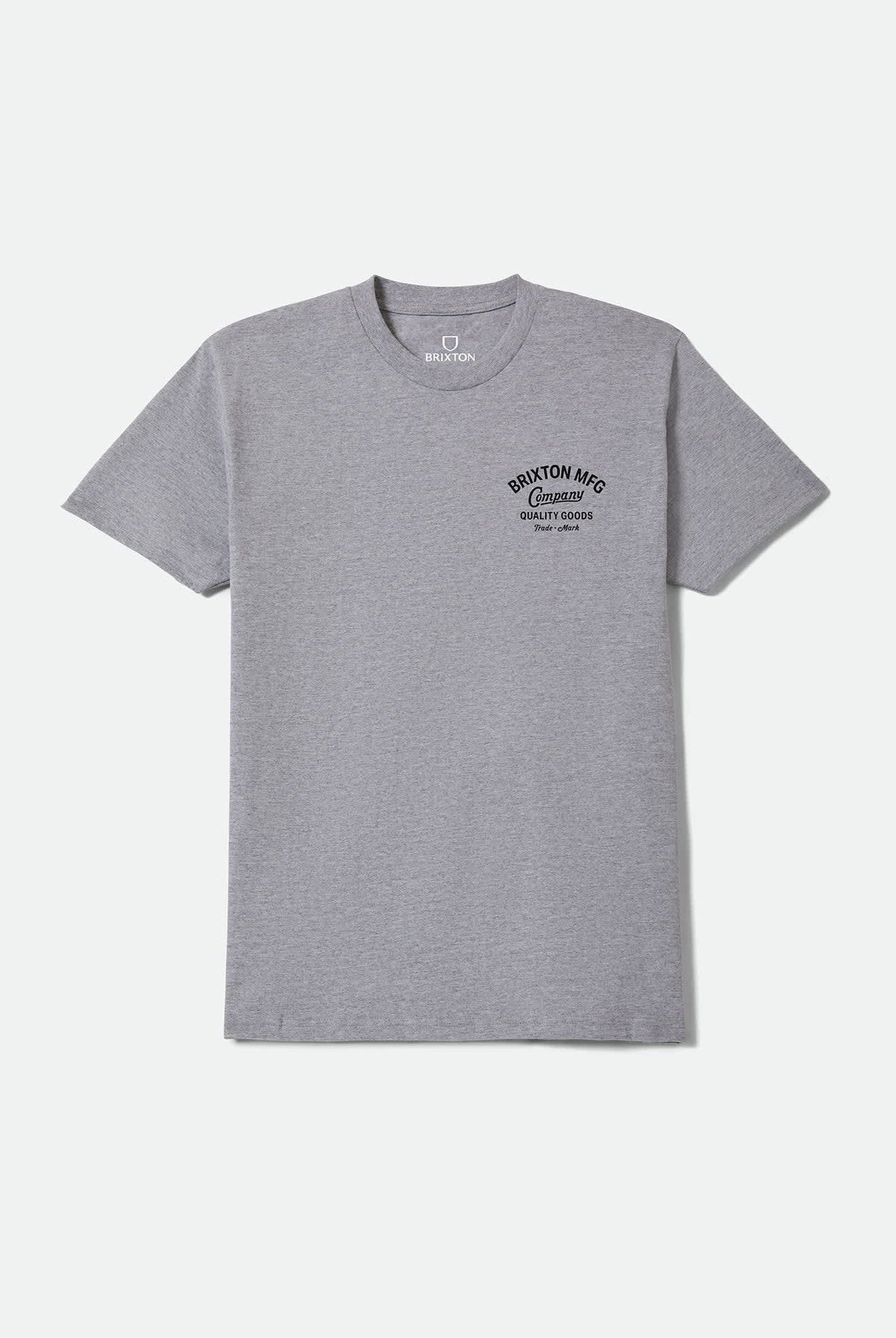 Men's Straton Standard T-Shirt in the color Heather Grey - Front Product View