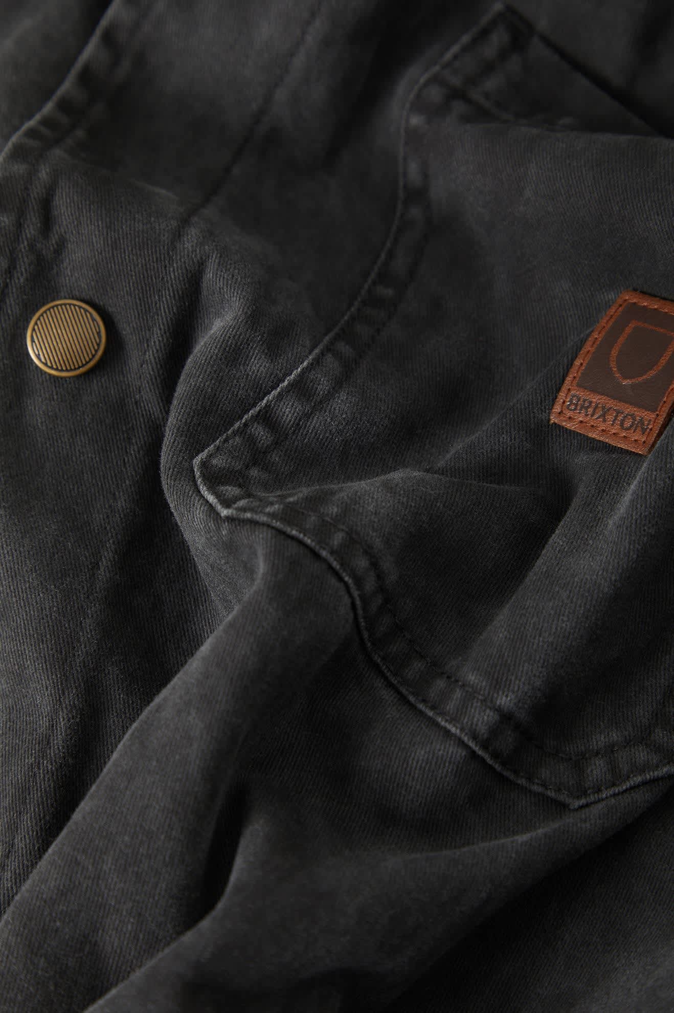 Men's Painters Jacket in the color Washed Black - Additional Laydown image