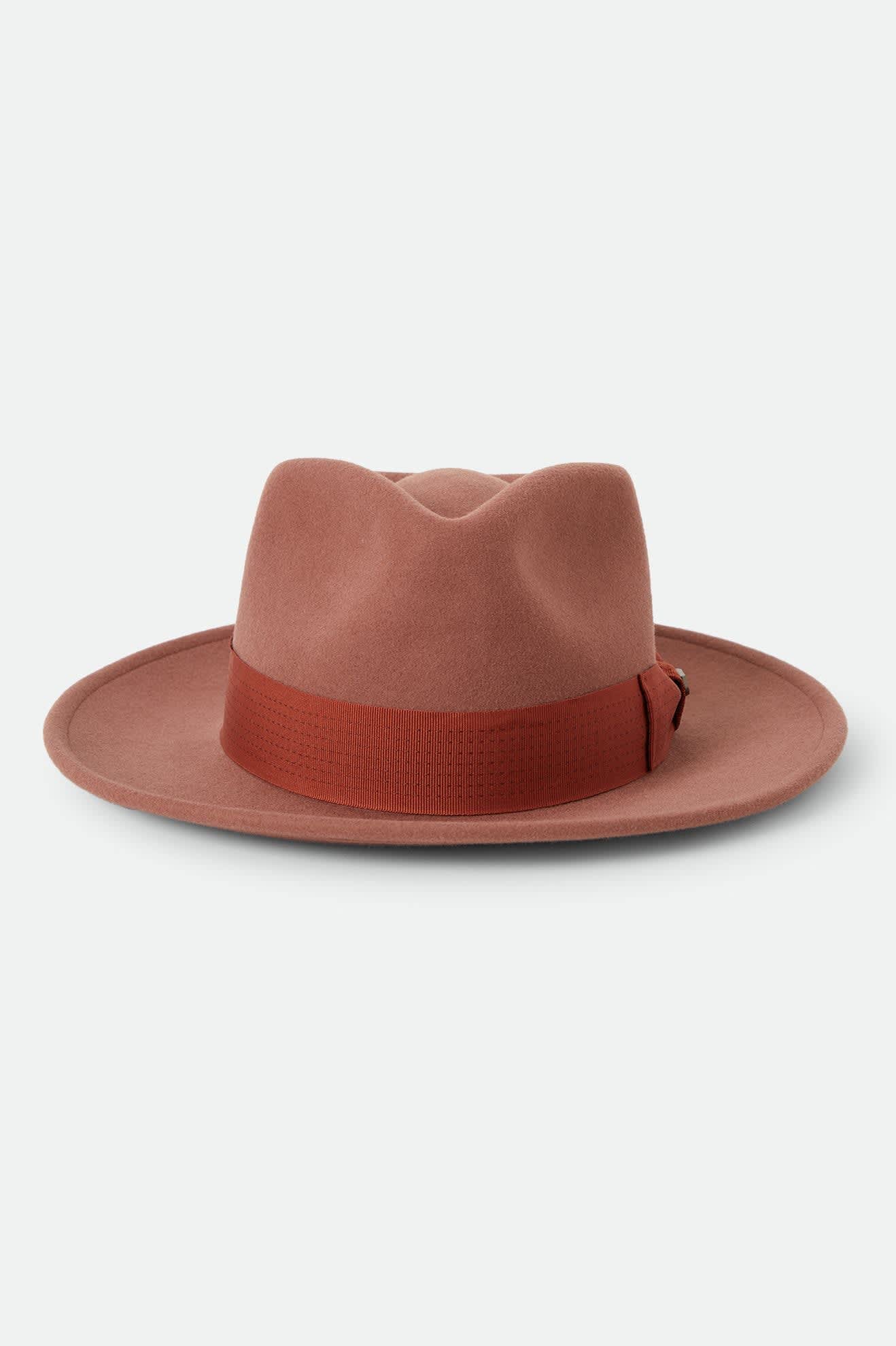 Unisex Eames Fedora in the color Teak/Caramel - Additional Laydown image
