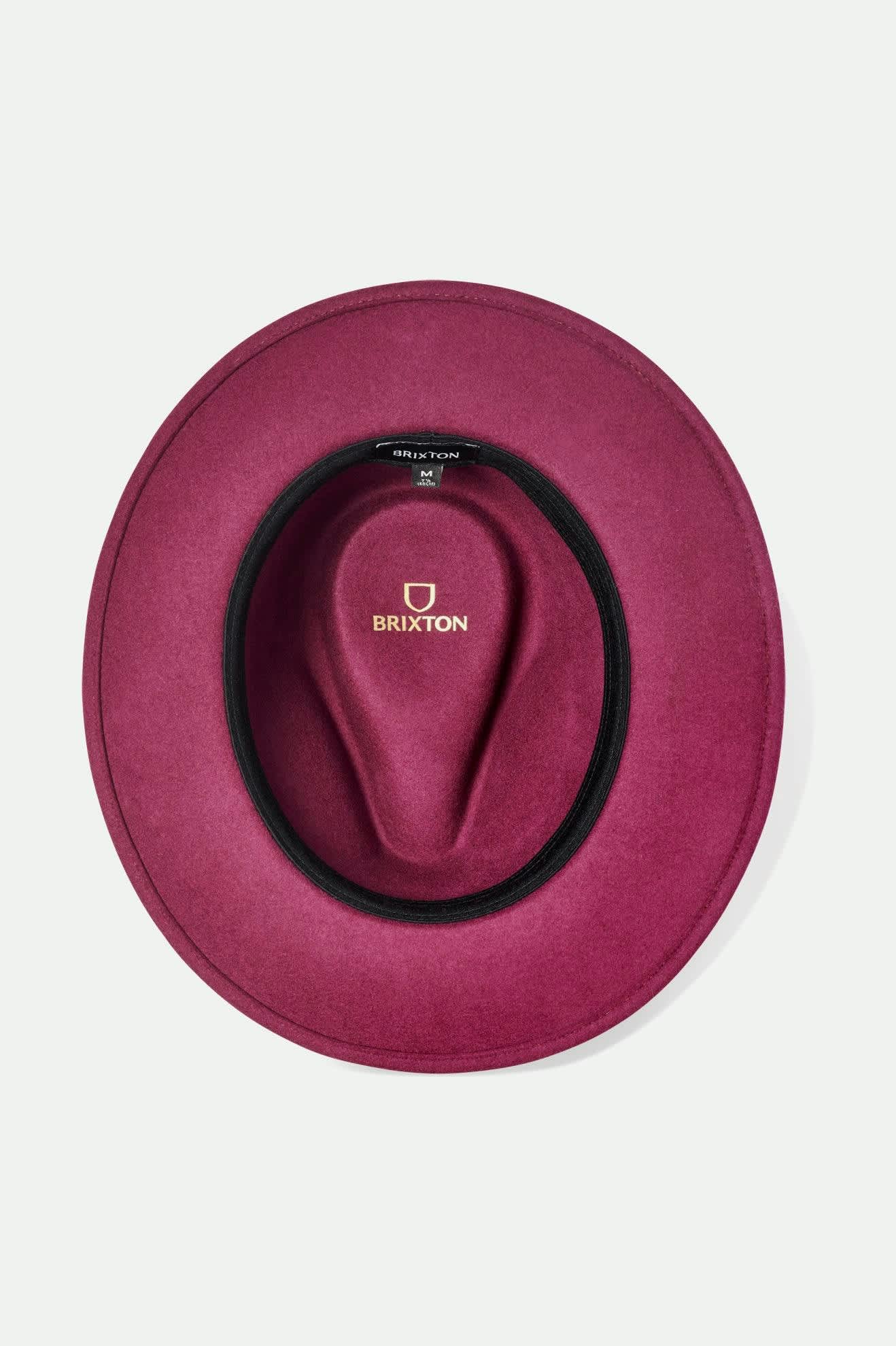 Unisex Messer Fedora in the color Port - Additional Laydown image