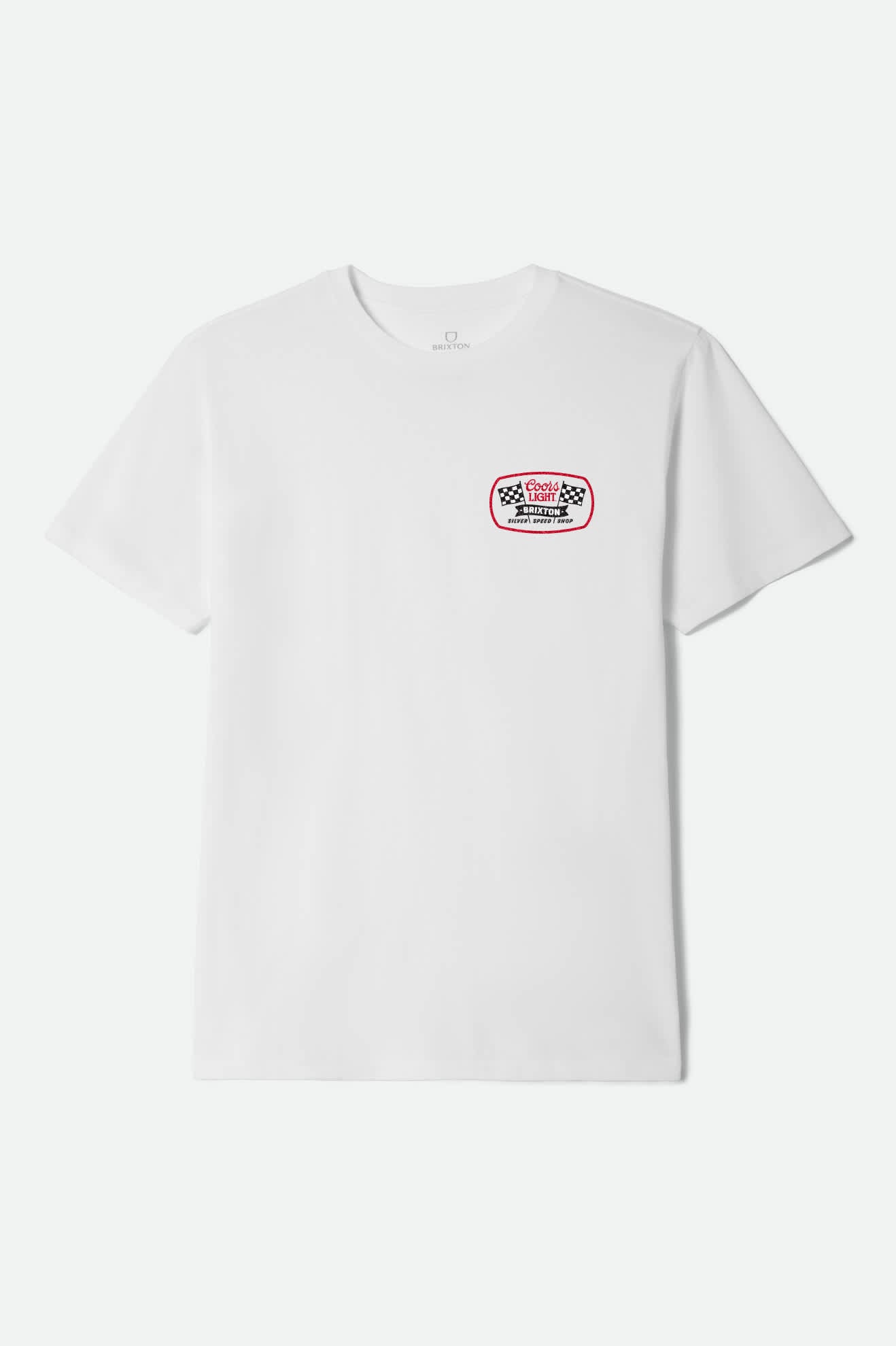 Men's Coors Light Pit Stop S/S Standard T-Shirt in the color White - Front Product View