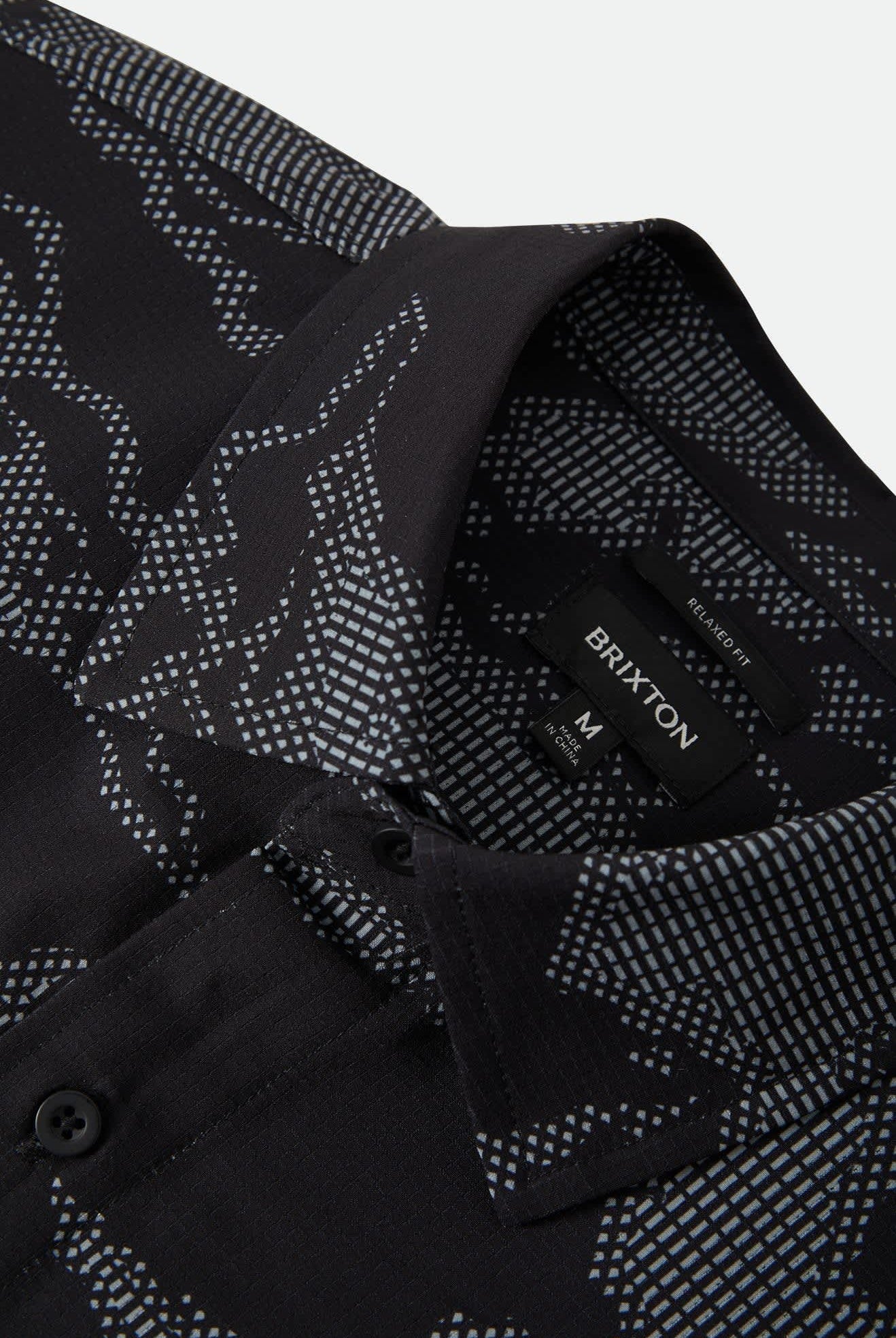 Men's Journey Lightweight Shirt in the color Black Camo - Additional Laydown image