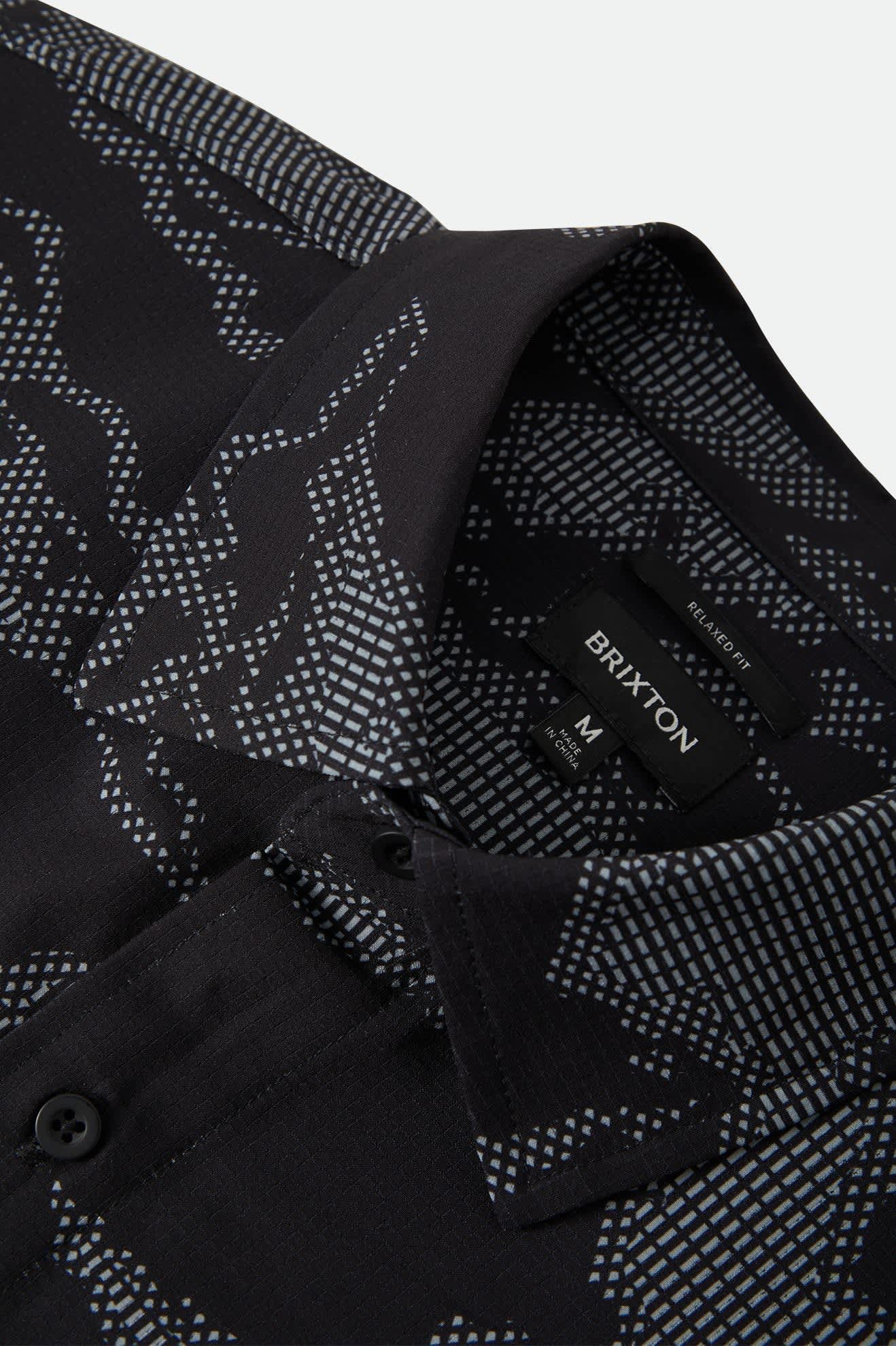 Men's Journey Lightweight Shirt in the color Black Camo - Additional Laydown image