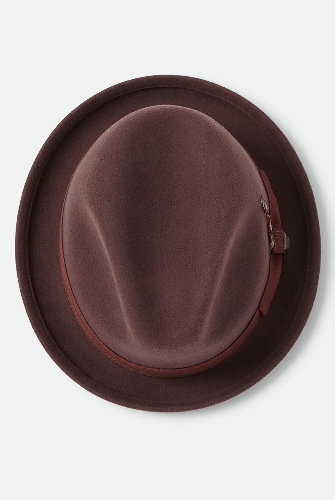 Unisex Gain Fedora in the color Chestnut - Additional Laydown image