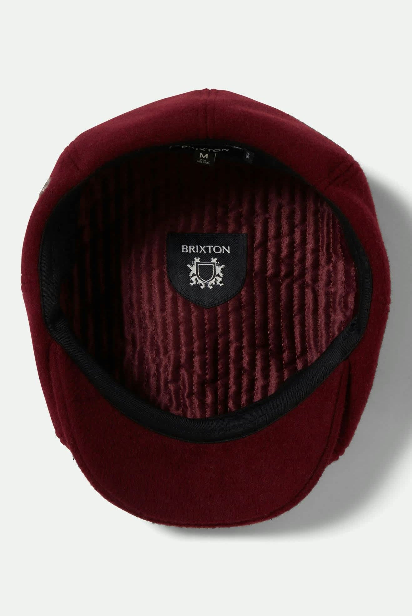 Unisex Brood Newsboy Cap in the color Port - Additional Laydown image