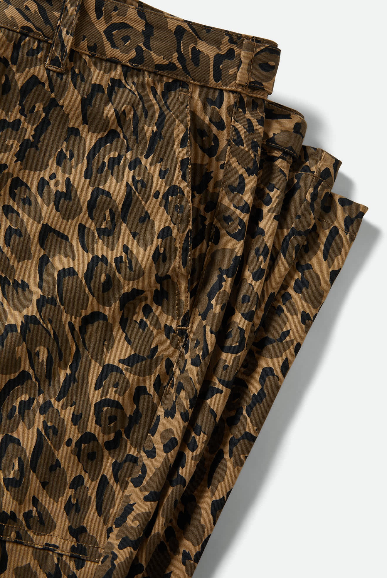 Women's Jane Utility Wide Leg Pant in the color Brown Cheetah - Additional Laydown image