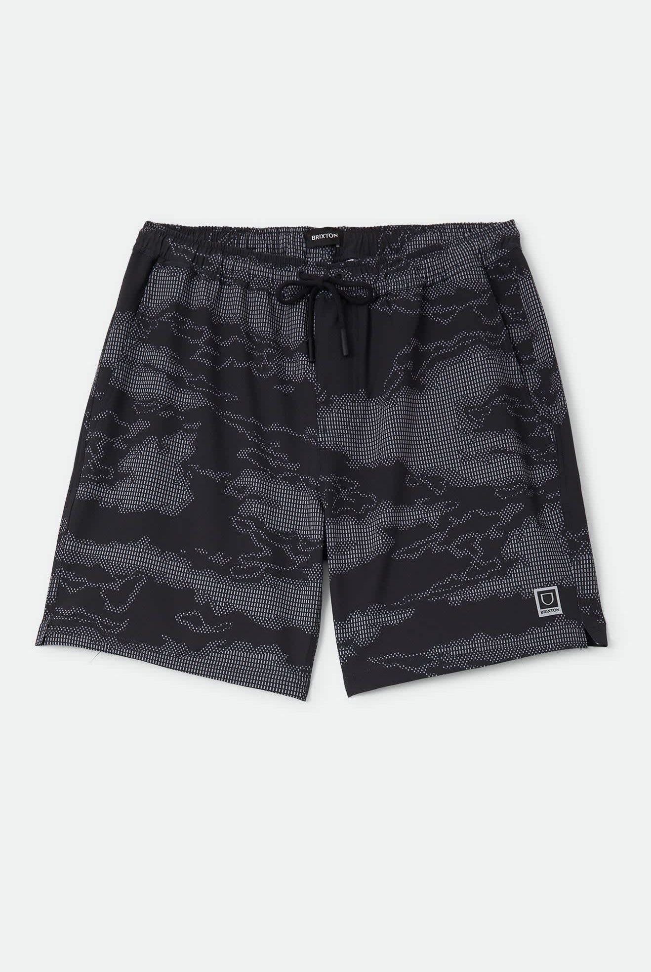 Men's Journey Active Short in the color Black Camo - Front Product View