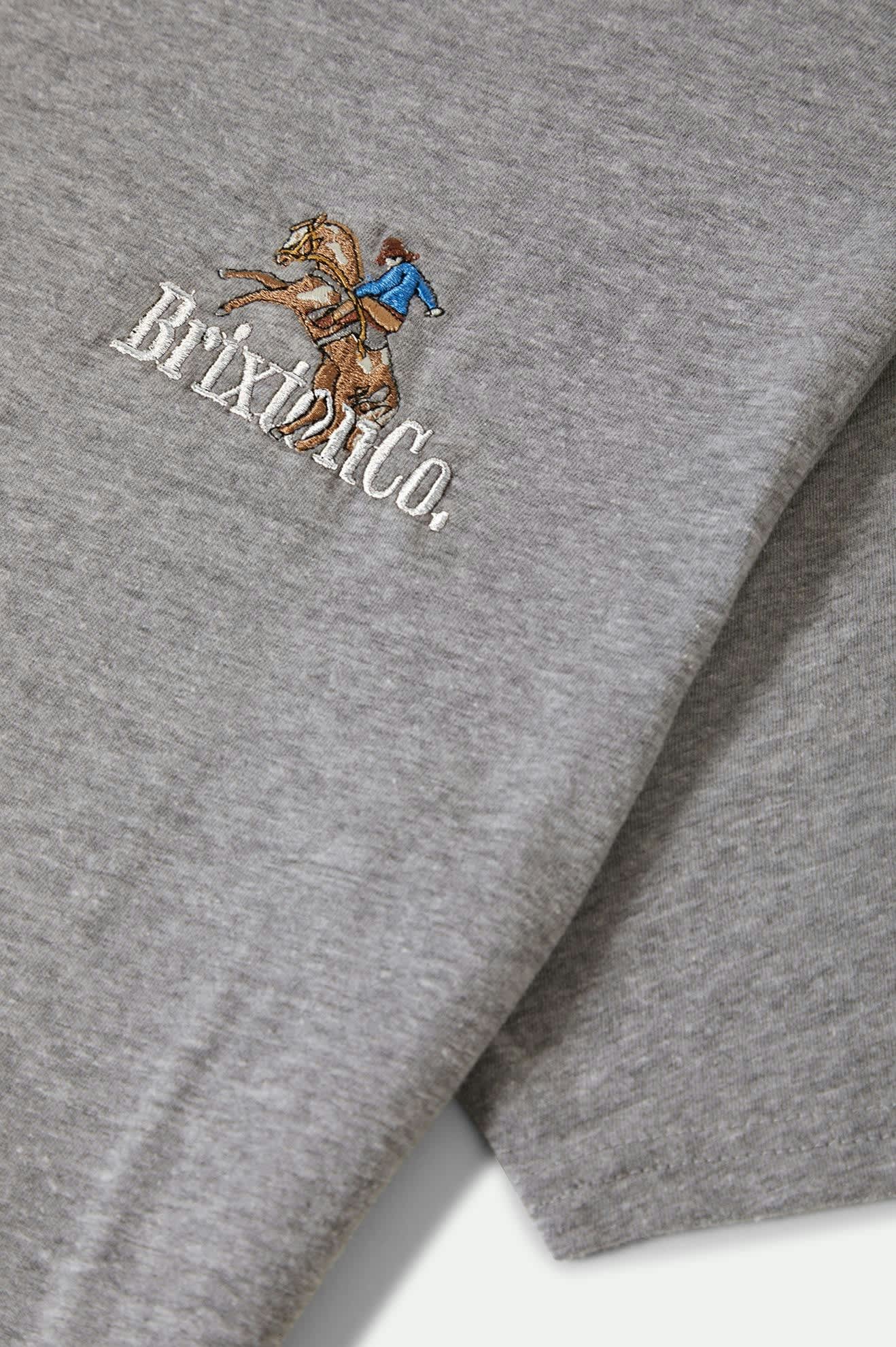 Men's Inwood S/S Standard T-Shirt in the color Heather Grey - Additional Laydown image