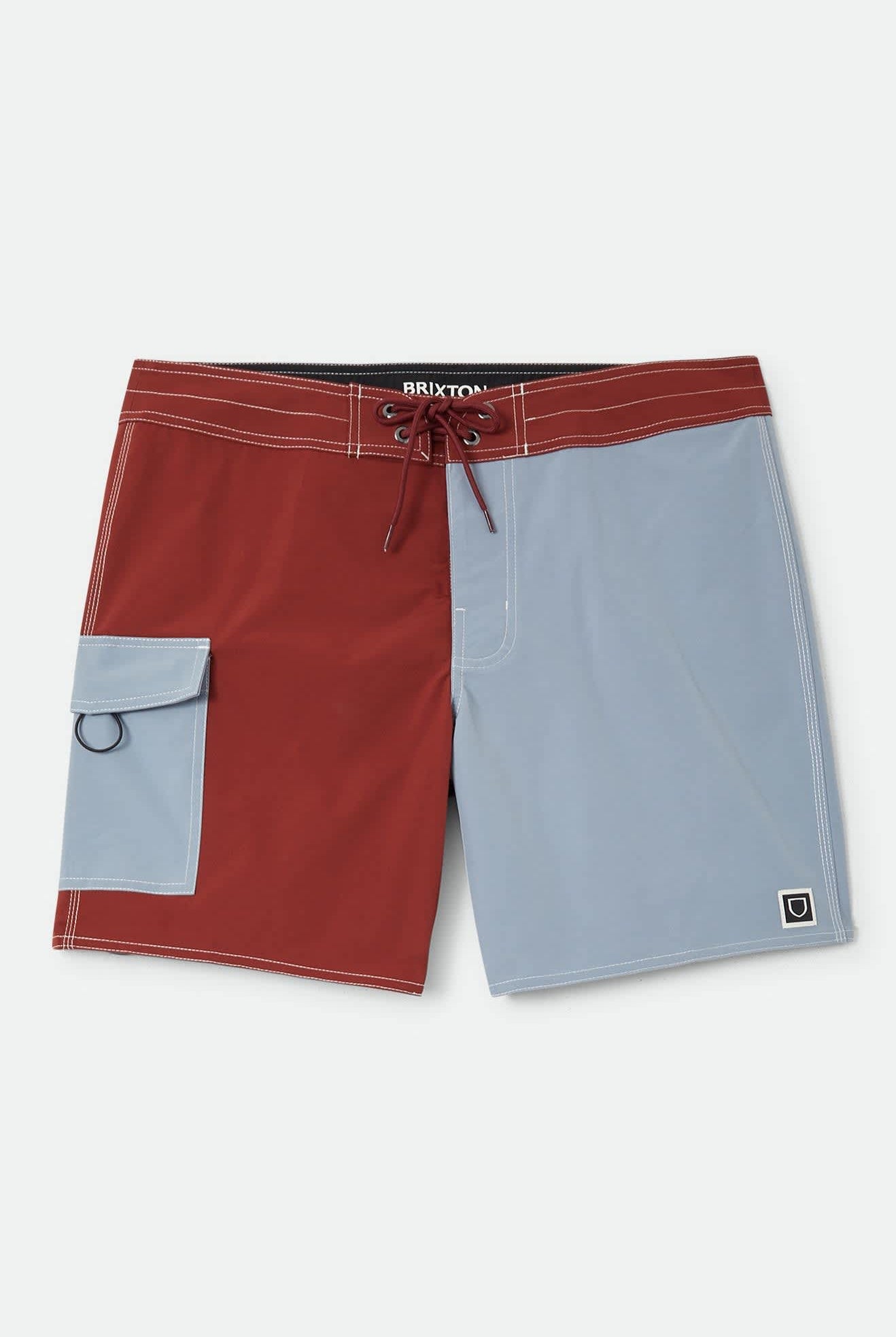 Men's Classic Trunk 17" in the color Dark Brick/Dusty Blue - Front Product View