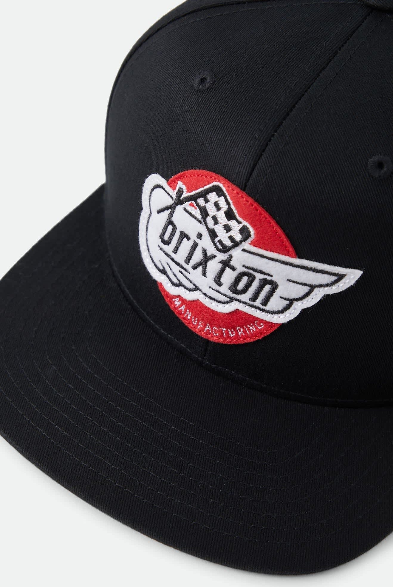 Unisex Heyward Snapback in the color Black - Additional Laydown image