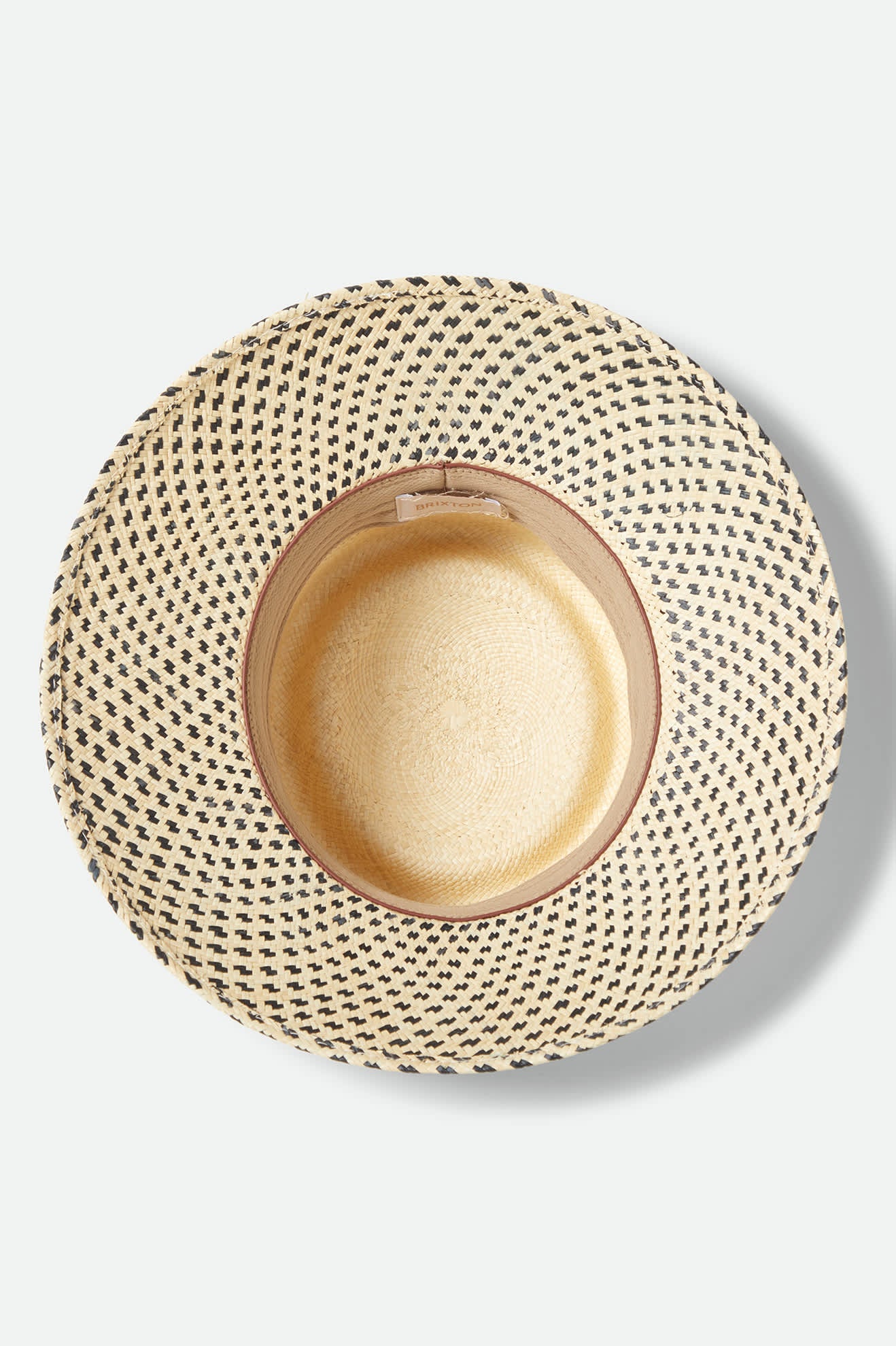 Women's Lilith Panama Bucket Hat in the color Natural/Black - Additional Laydown image