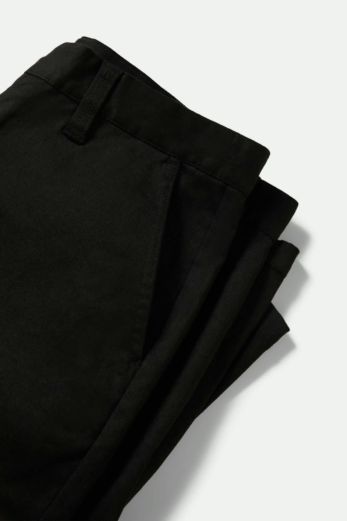 Men's Choice Chino Baggy Short in the color Black - Additional Laydown image