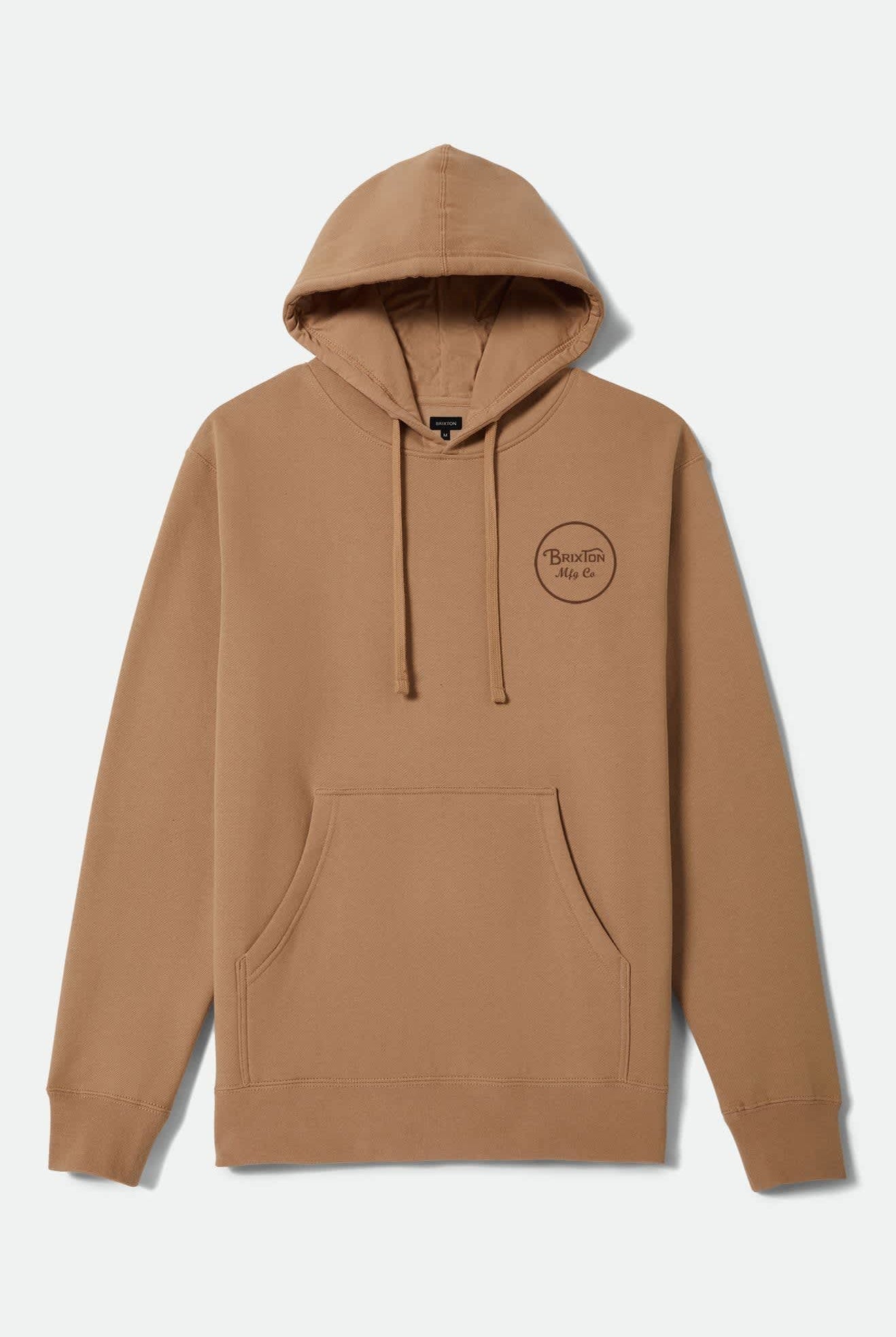 Men's Wheeler Hoodie in the color Sand Stone/Brown - Front Product View