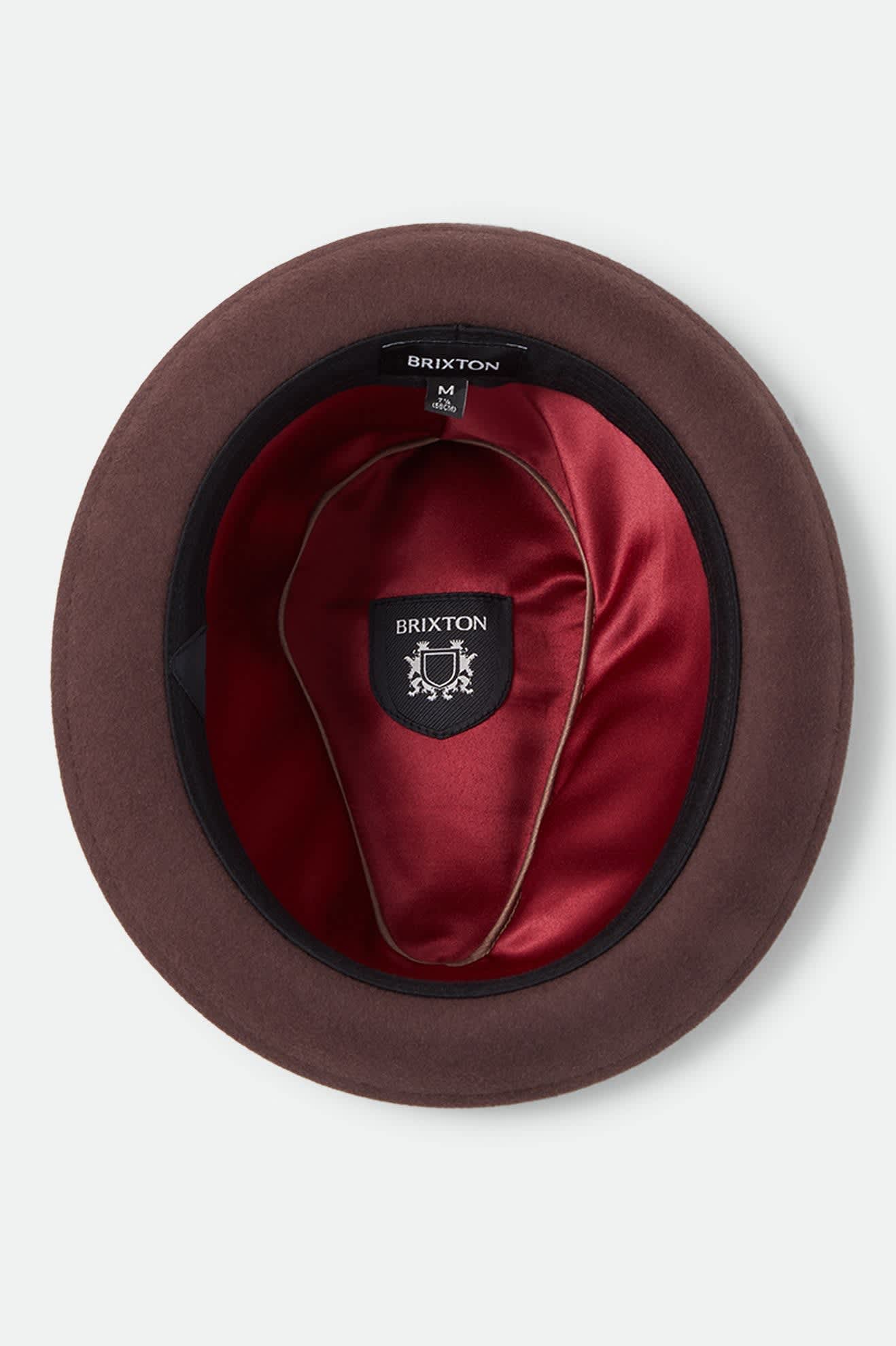 Unisex Gain Fedora in the color Chestnut - Additional Laydown image
