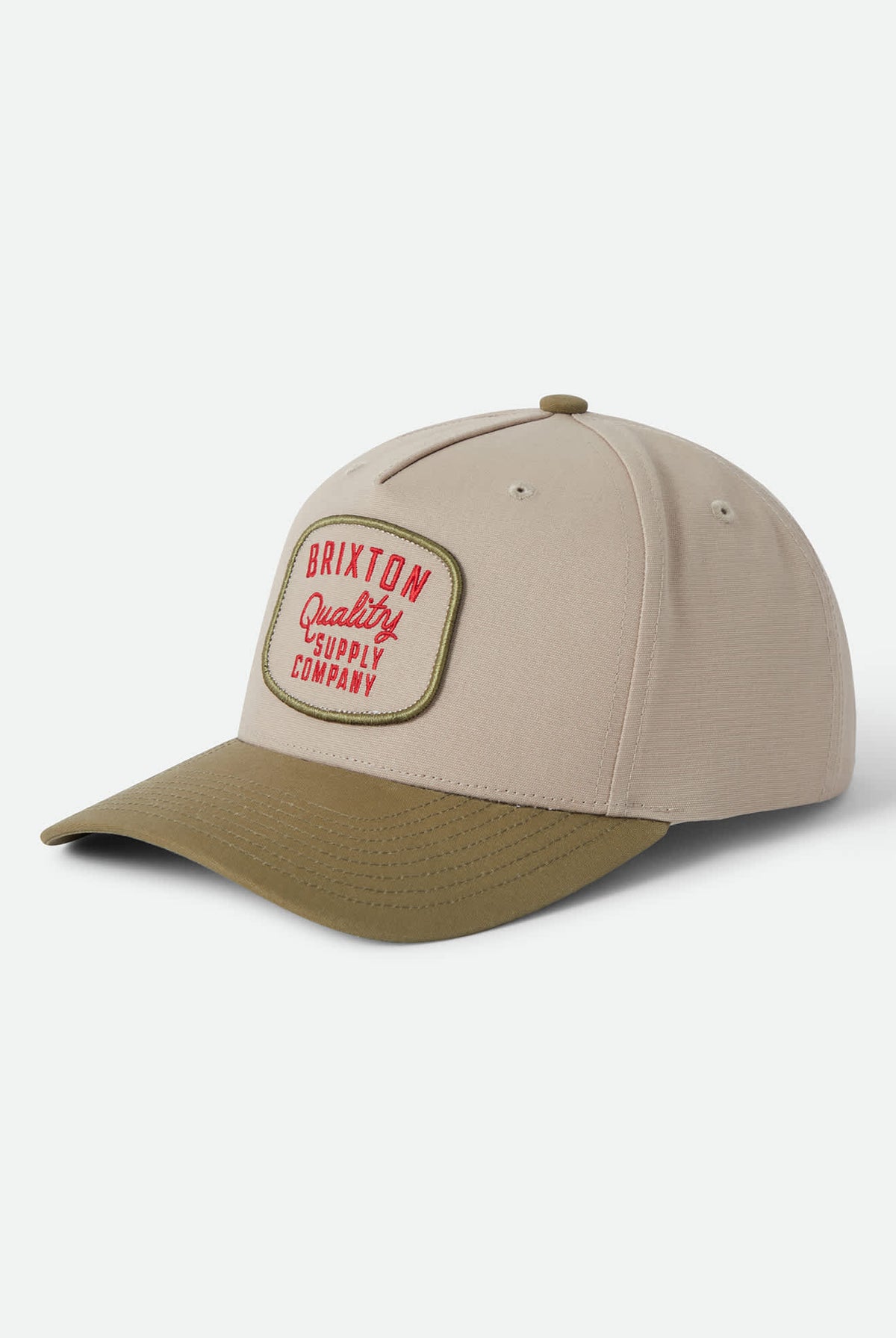 Unisex Hubal Snapback in the color Khaki/Dark Olive - Front Product View