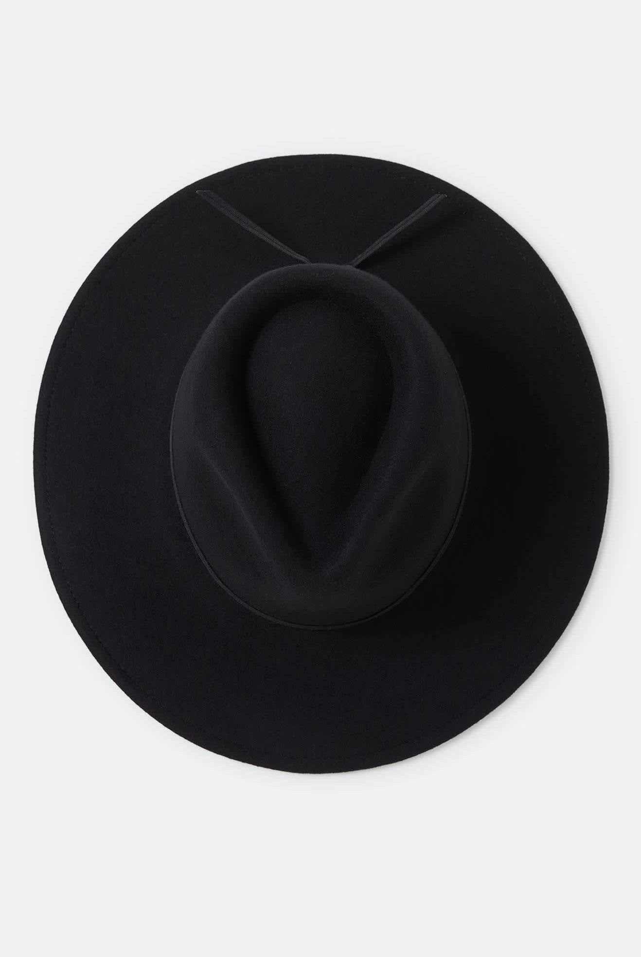 Women's Juniper Packable Hat in the color Black - Additional Laydown image