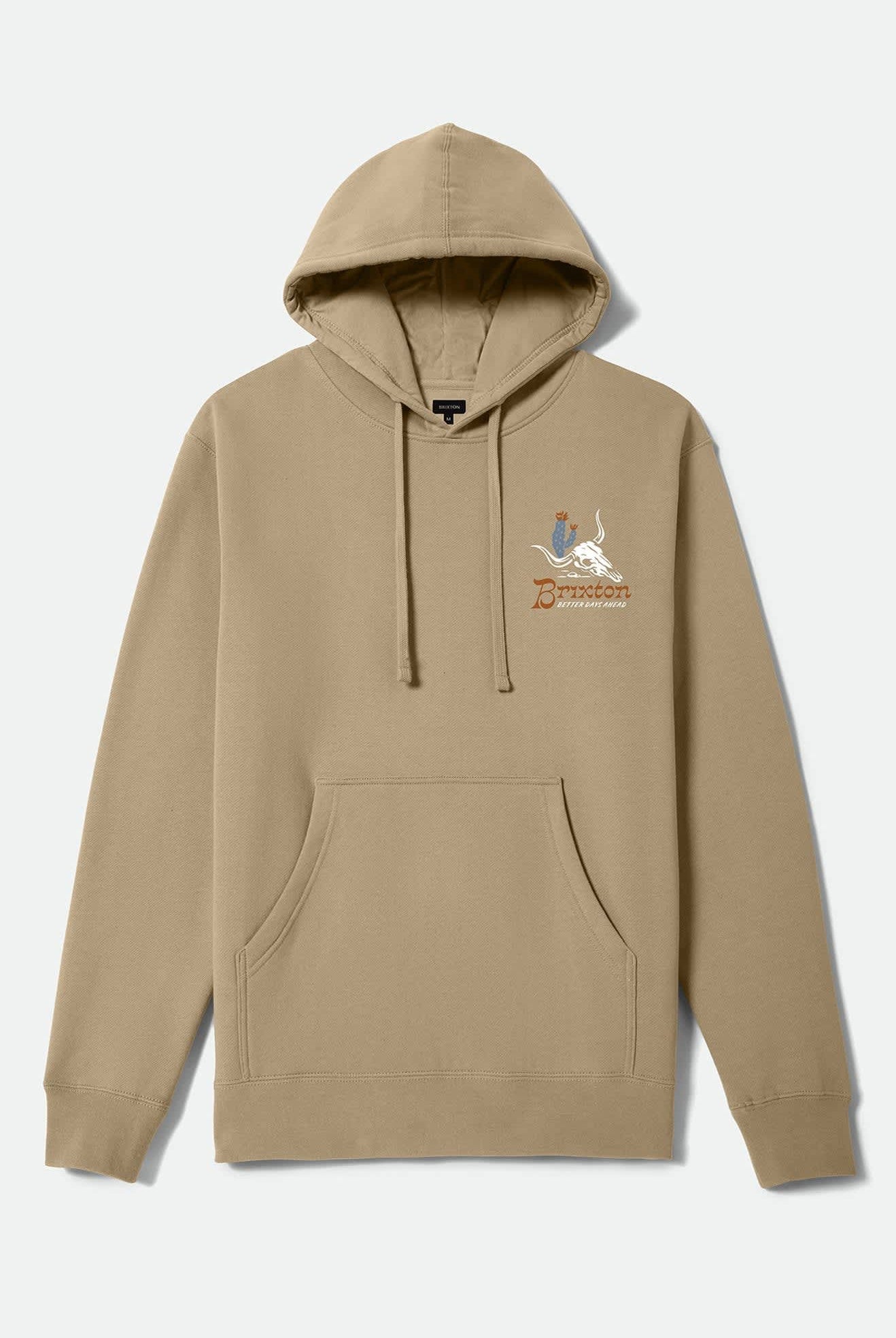 Men's Barren Hoodie in the color Sand - Front Product View