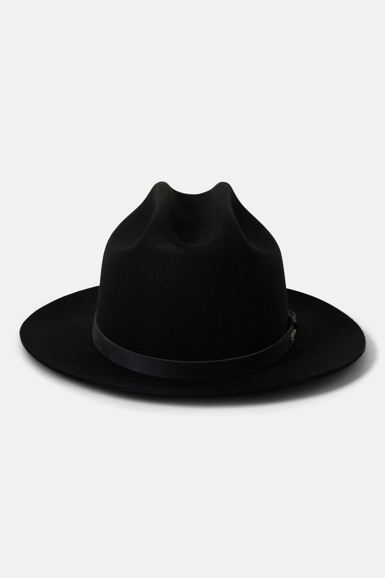 Unisex Hitch Ranch Fedora in the color Black/Black - Additional Laydown image