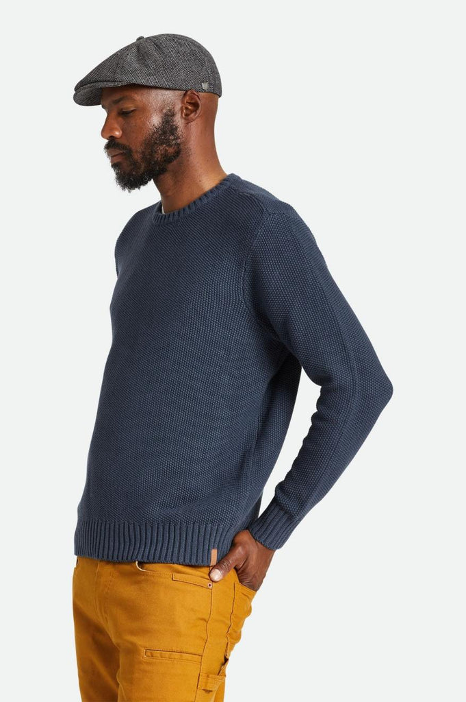 Brixton Jacques Waffle Knit Sweater - Ombre Blue
