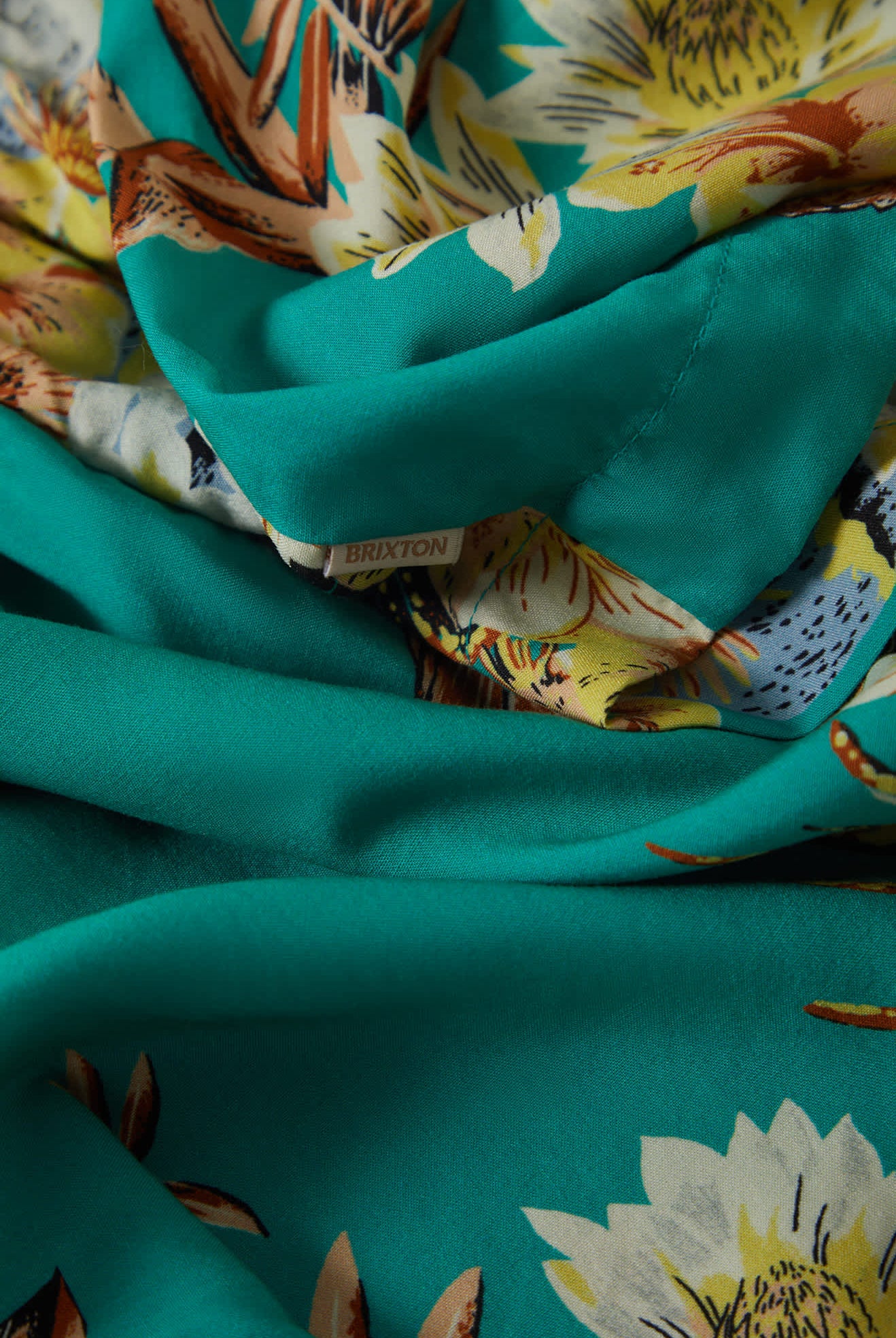 Women's Campos Lounge Short in the color Retro Green Flor Campos - Additional Laydown image