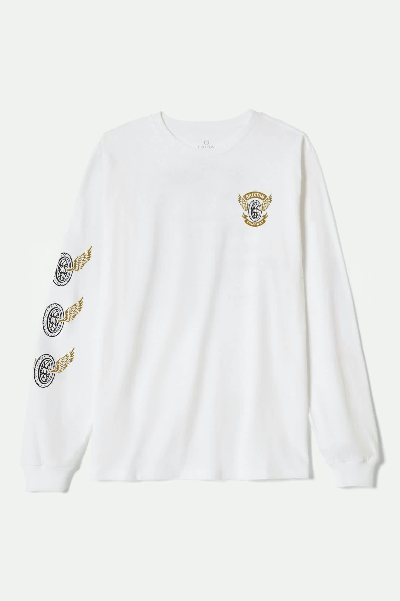 Men's Payson Standard L/S T-Shirt in the color White - Front Product View