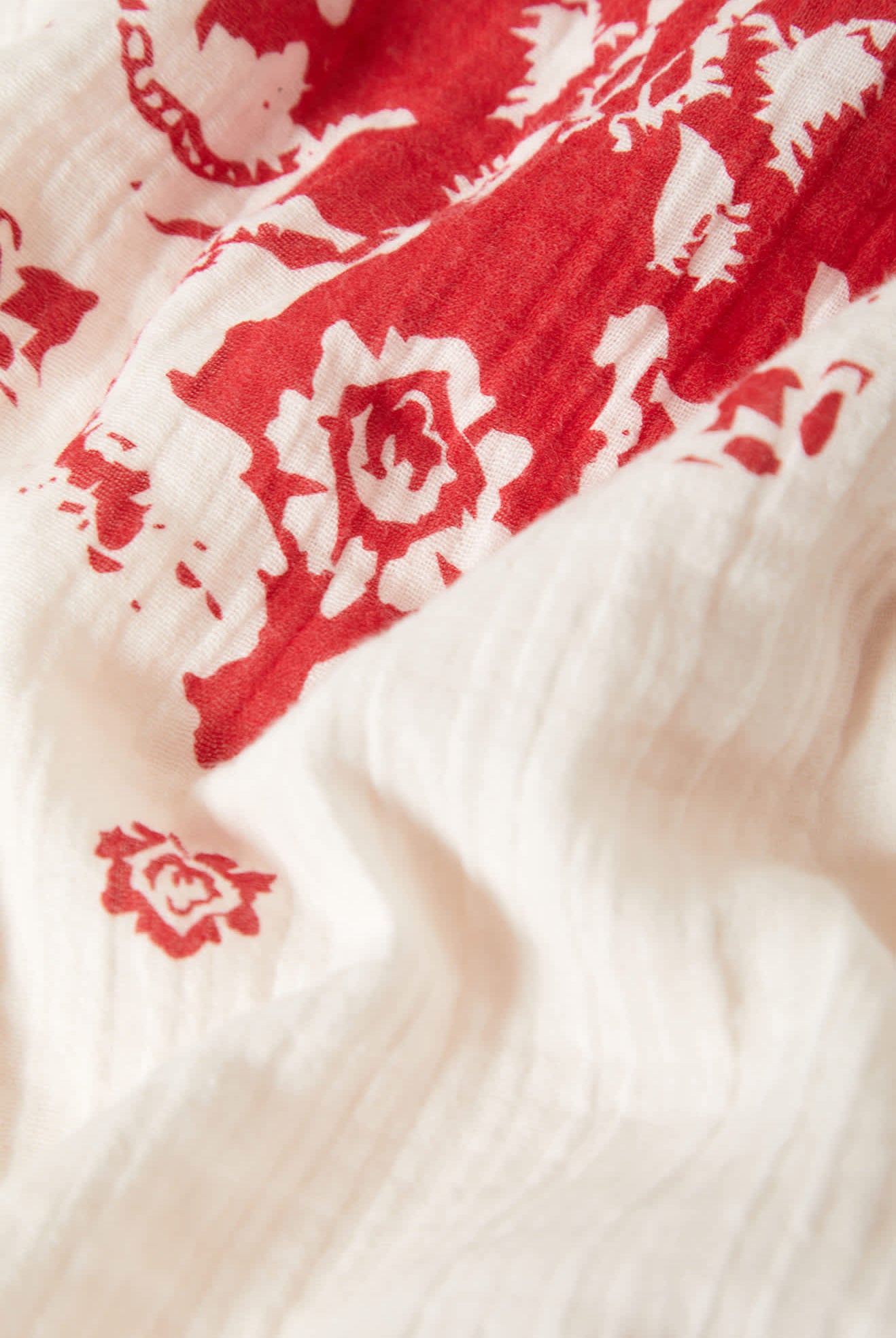 Women's The Lola Tube Top in the color Off White/Robust Red - Additional Laydown image