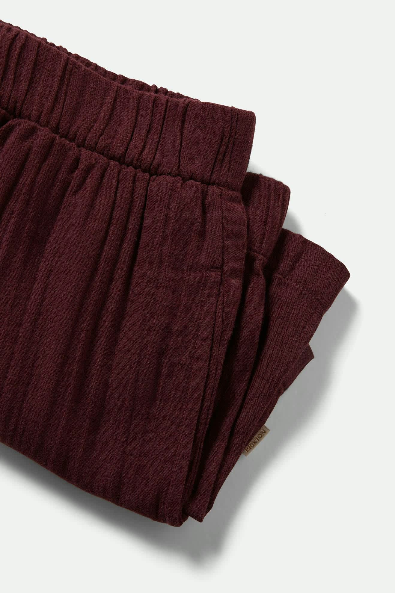 Women's Wandering Short in the color Port - Additional Laydown image