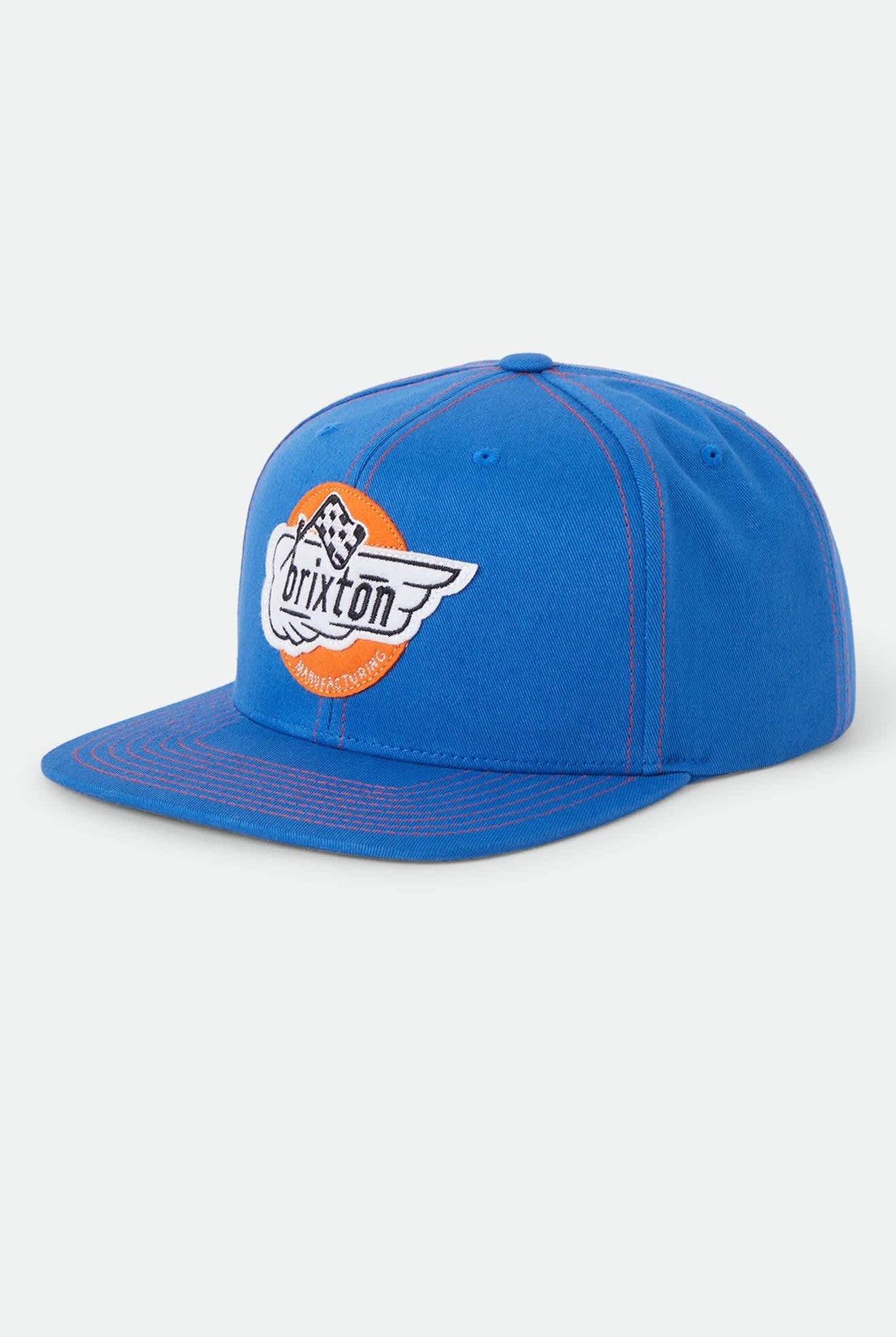 Unisex Heyward Snapback in the color Electric Indigo - Front Product View