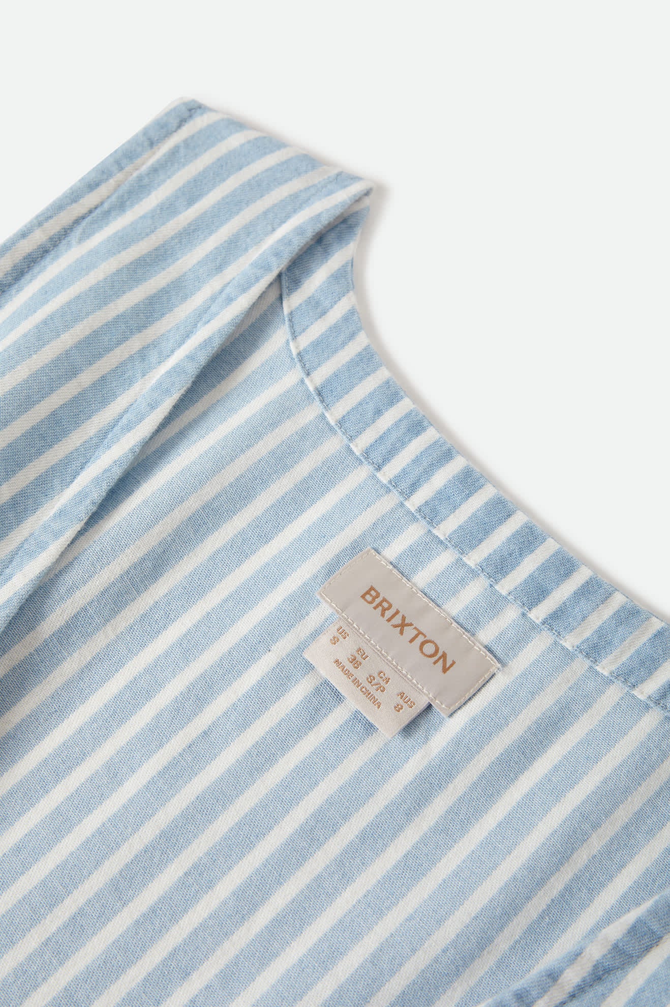 Women's The Bells Top in the color Two Boot Stripe - Additional Laydown image