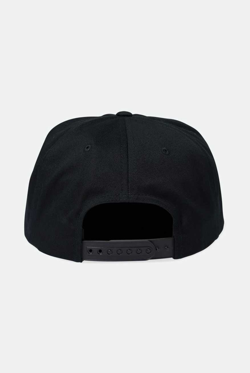 Back Laydown Image for Grade Snapback - Black/Orange/White